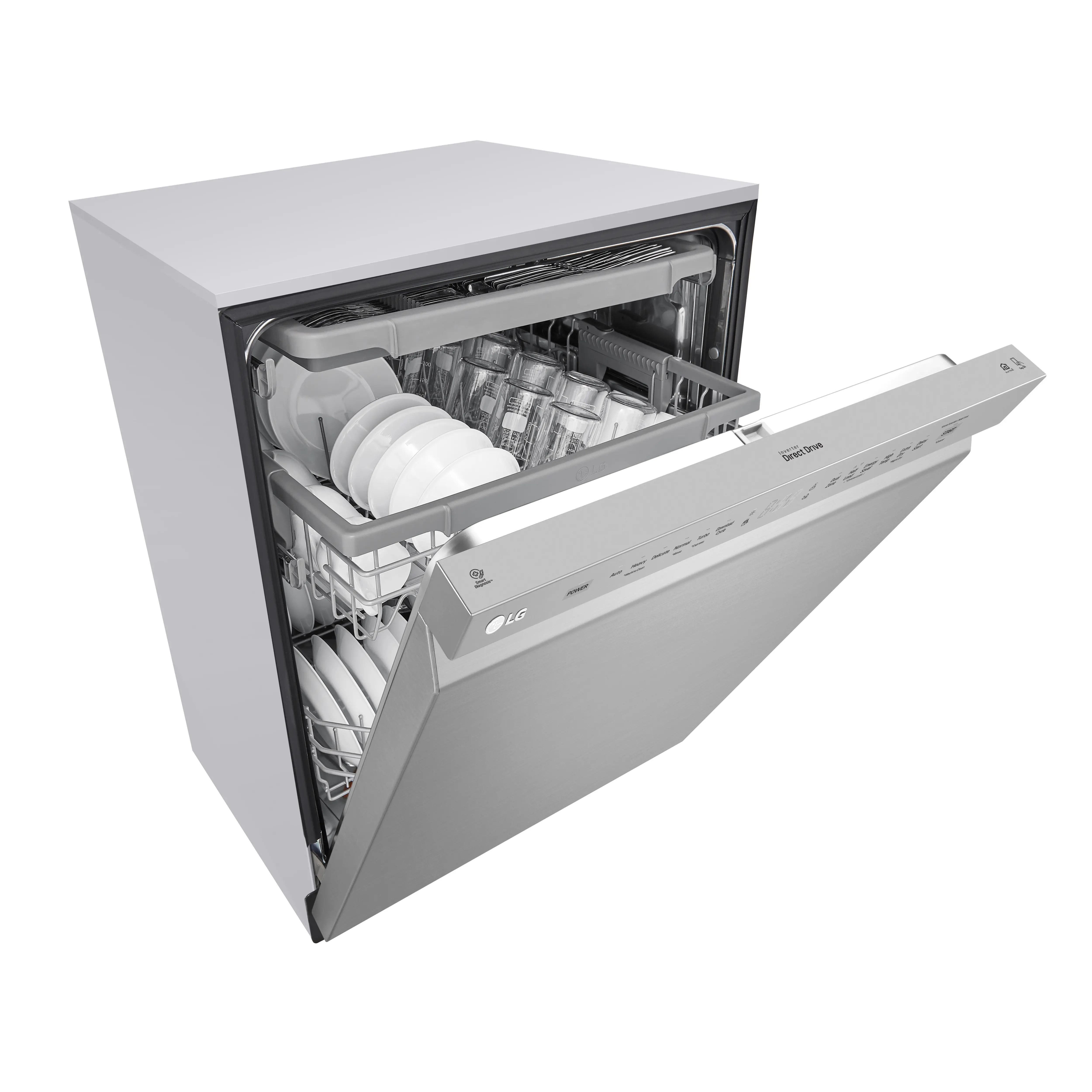 LDFN4542S LG Front Control Dishwasher - Stainless Steel-4