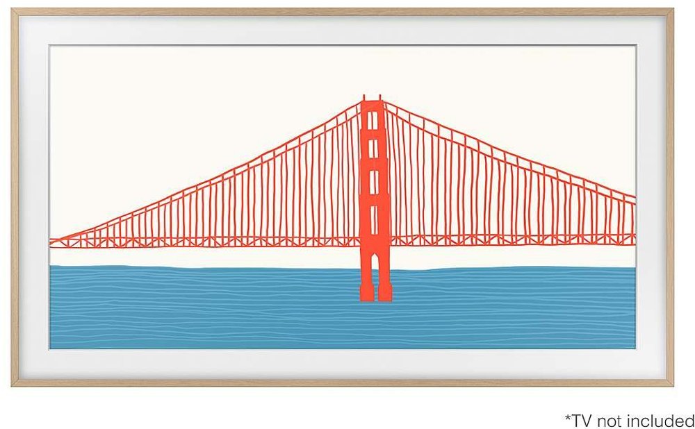 Samsung 50” The Frame Customizable Bezel - Modern Teak
