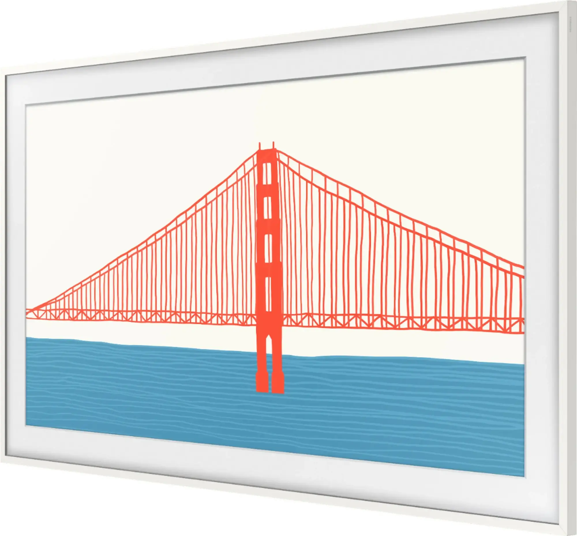 VG-SCFA55WTBZA Samsung 55  Modern White Bezel for The Frame TV-1