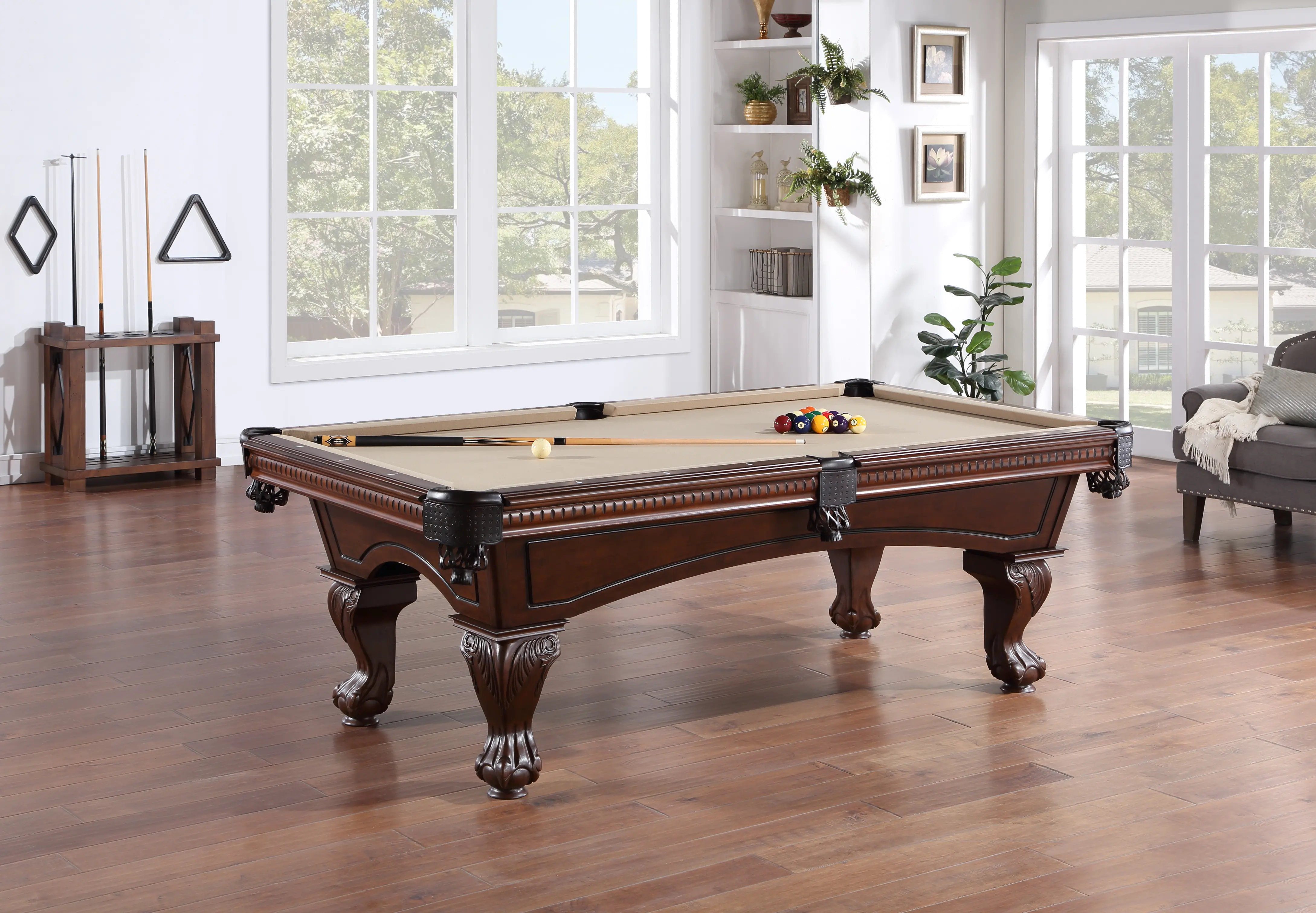 Traditional 8' Pool Table - Clayton-1