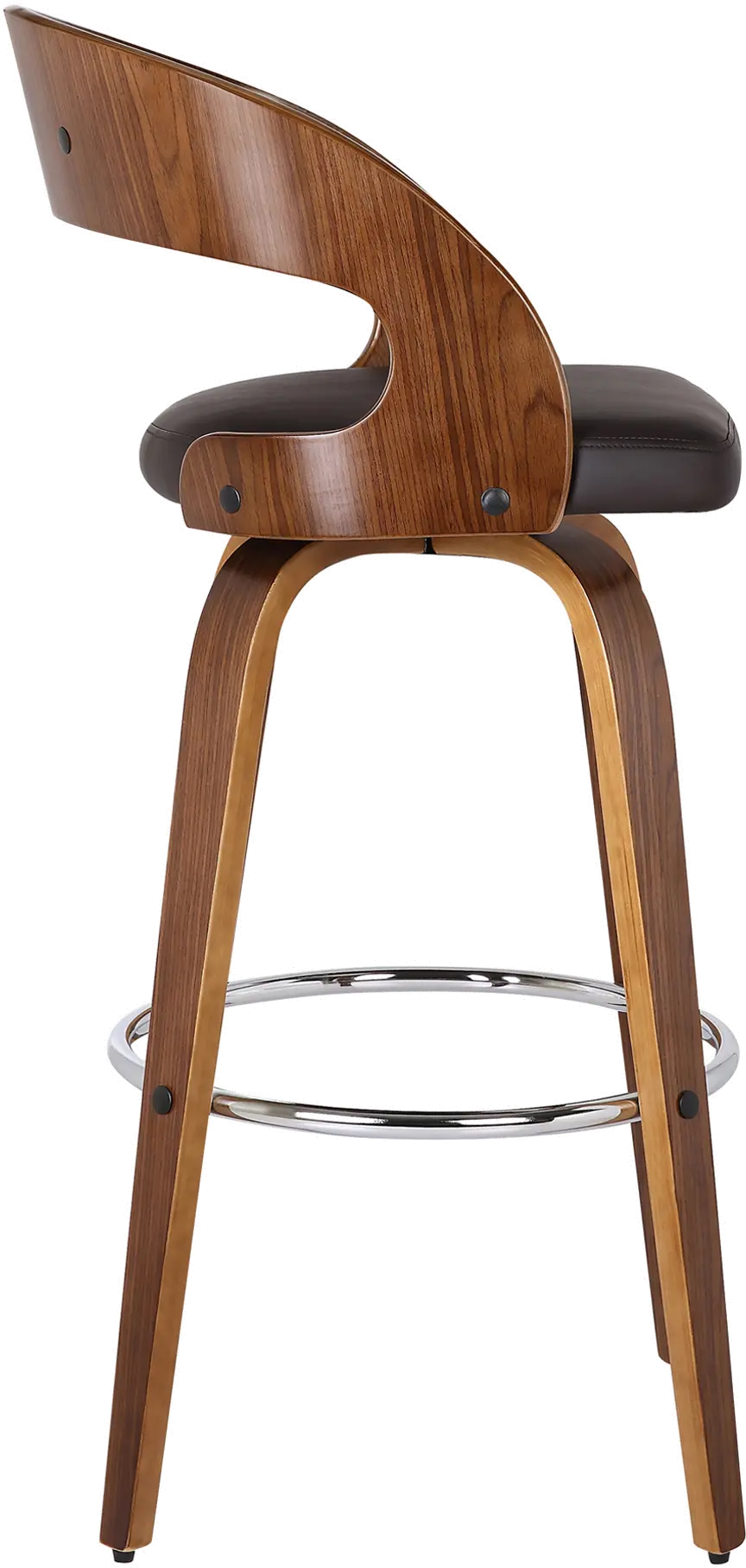 LCSHBABRWA26 Walnut Brown 26 inch Counter Height Stool - Shelly-4
