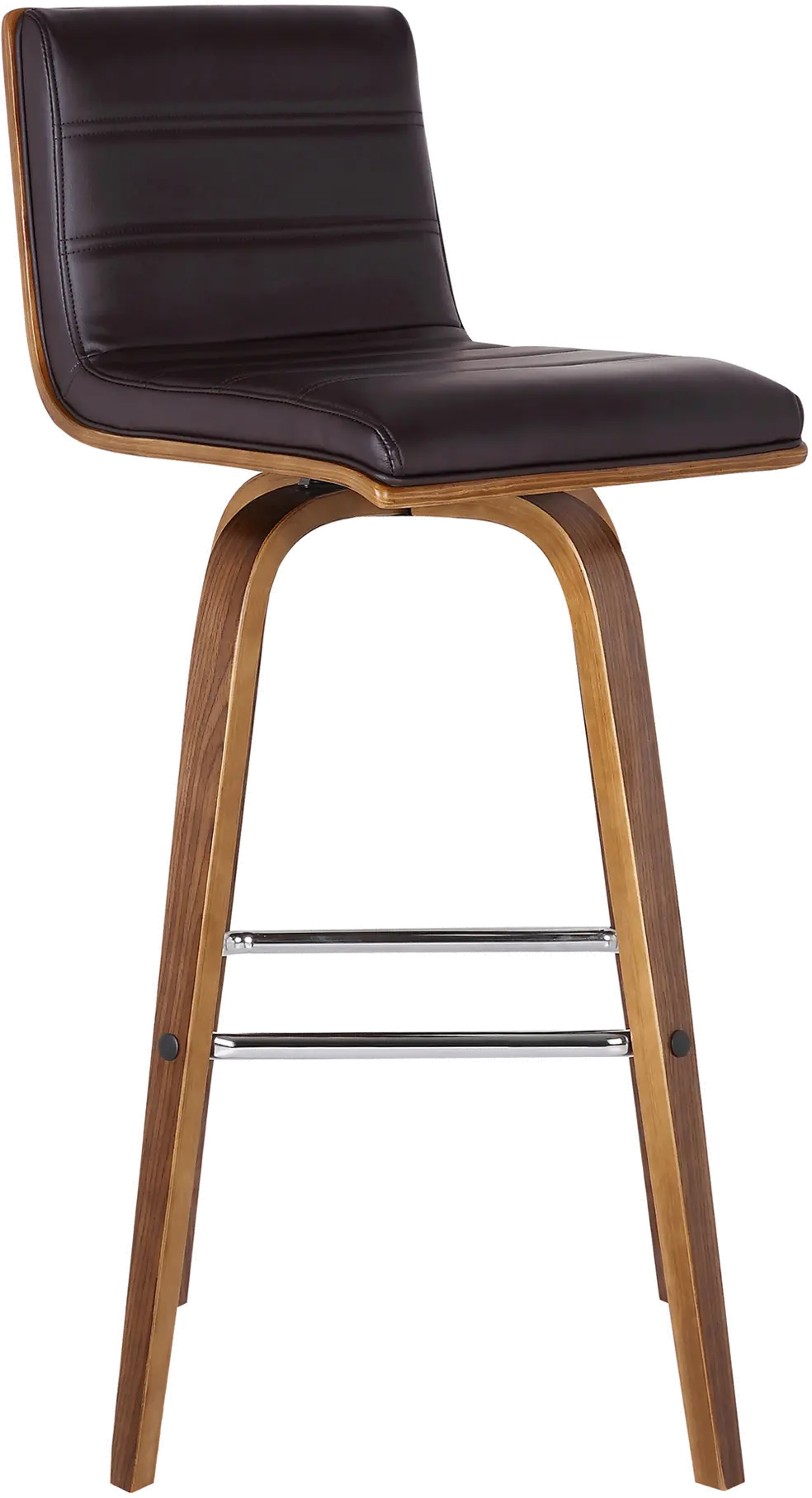 LCVIBABRWA26 Vienna Walnut Brown Swivel Counter Height Stool-1