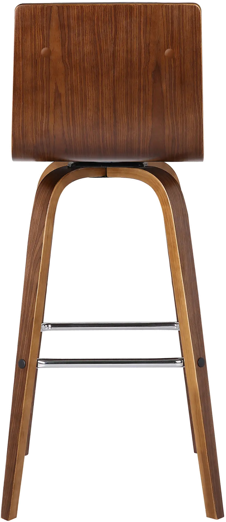 LCVIBABRWA26 Vienna Walnut Brown Swivel Counter Height Stool-4