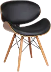 LCCASIWABL Cassie Brown and Black Dining Room Chair