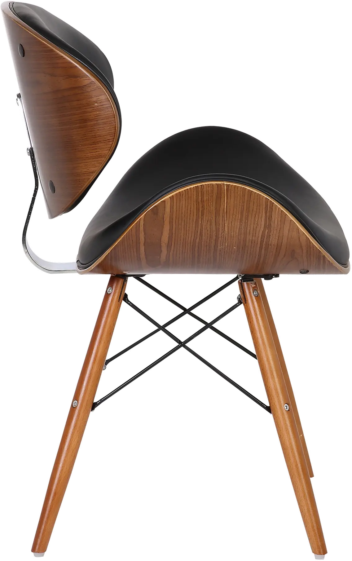 LCCASIWABL Cassie Brown and Black Dining Room Chair-4