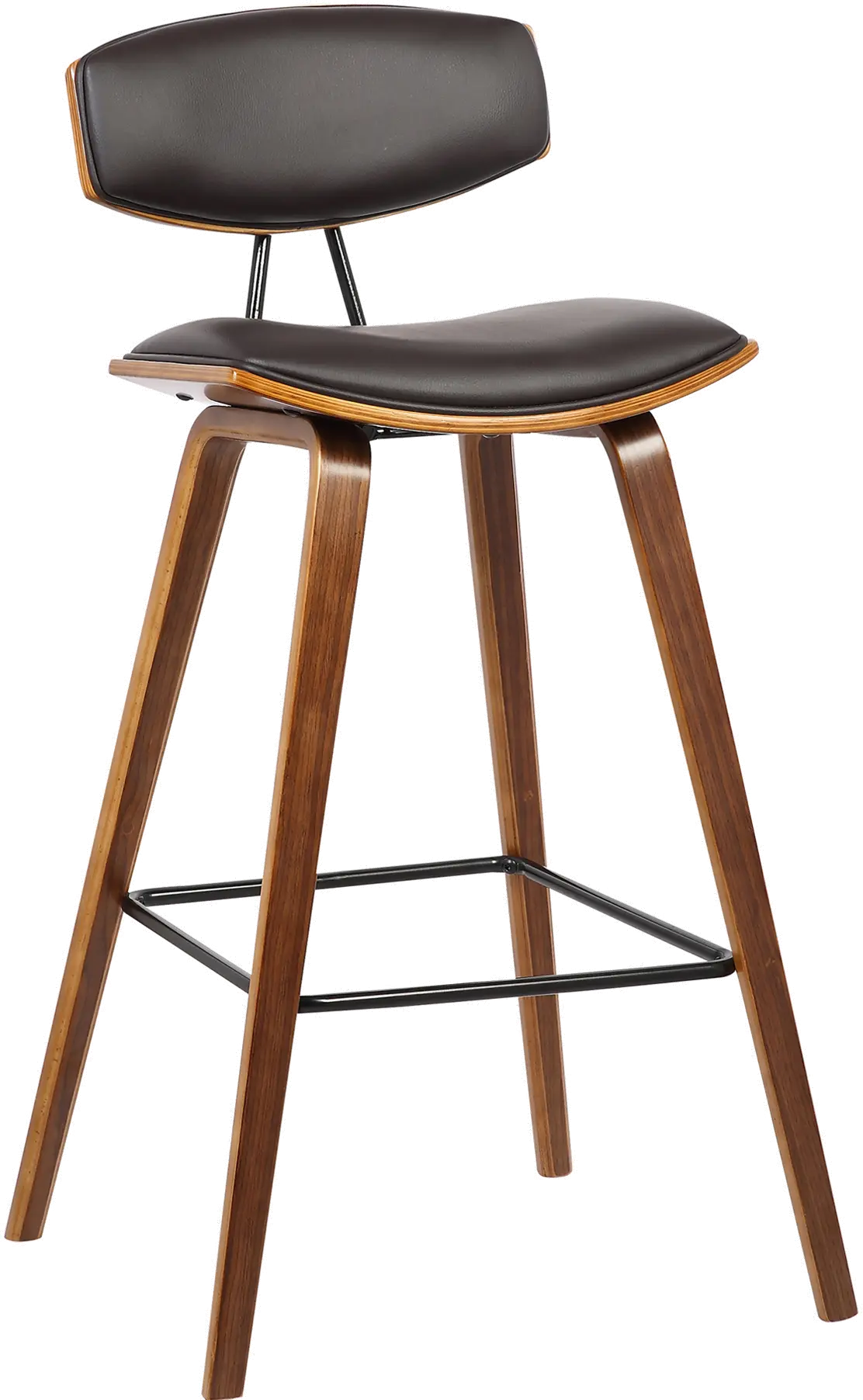 LCFOBAWABR26 Mid Century Modern Upholstered Counter Height Stool - Fox-1