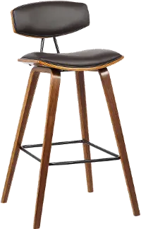LCFOBAWABR26 Mid Century Modern Upholstered Counter Height Stool - Fox