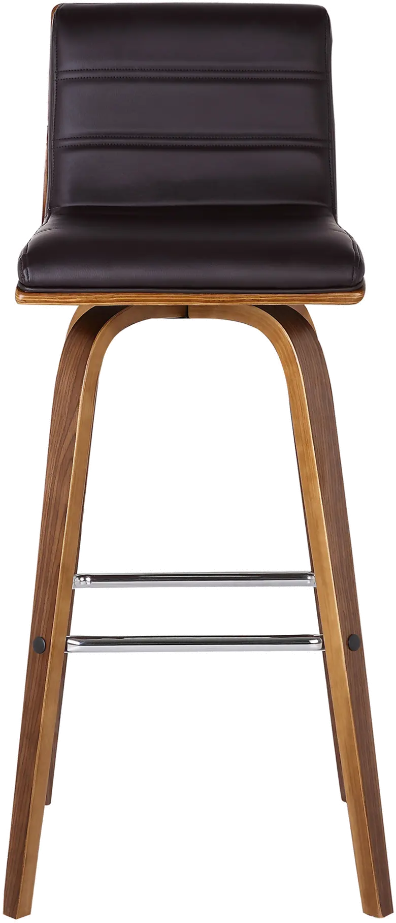 LCVIBABRWA30 Vienna Walnut Brown and Brown Swivel Bar Stool-3