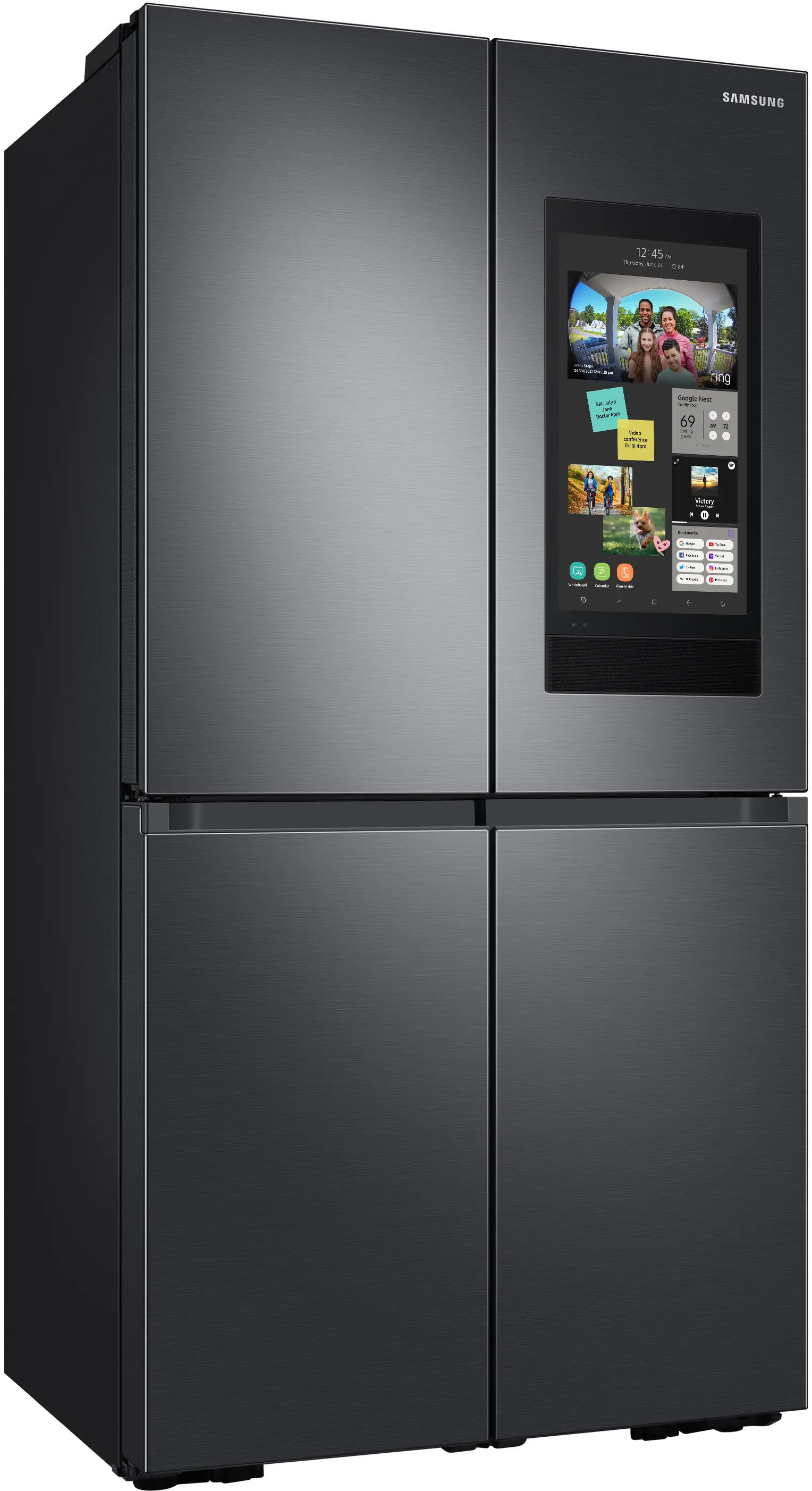 RF23A9771SG Samsung 23 cu ft 4 Door Flex Refrigerator - Counter Depth Black Stainless Steel-3