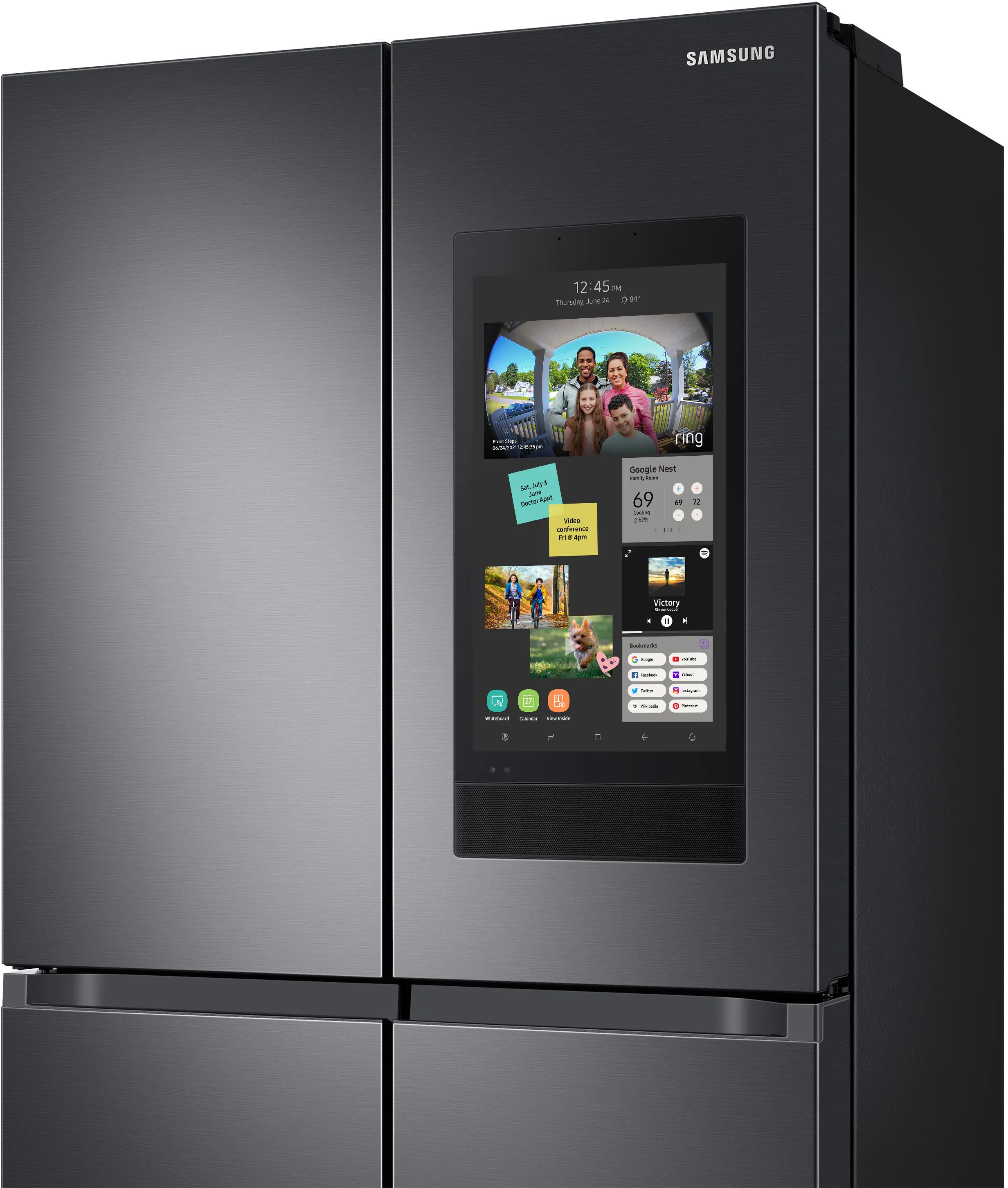 RF23A9771SG Samsung 23 cu ft 4 Door Flex Refrigerator - Counter Depth Black Stainless Steel-4