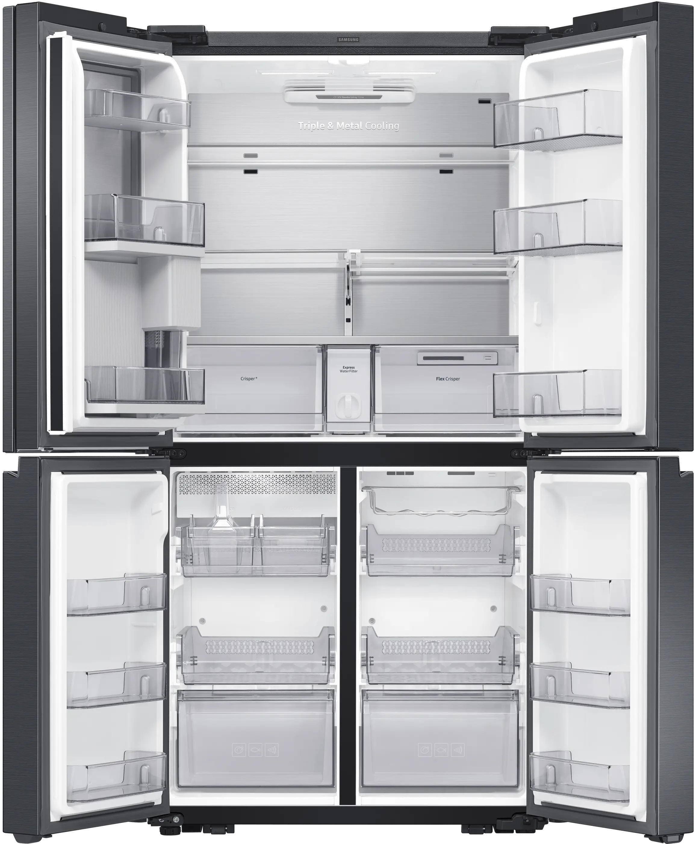 RF23A9771SG Samsung 23 cu ft 4 Door Flex Refrigerator - Counter Depth Black Stainless Steel-5