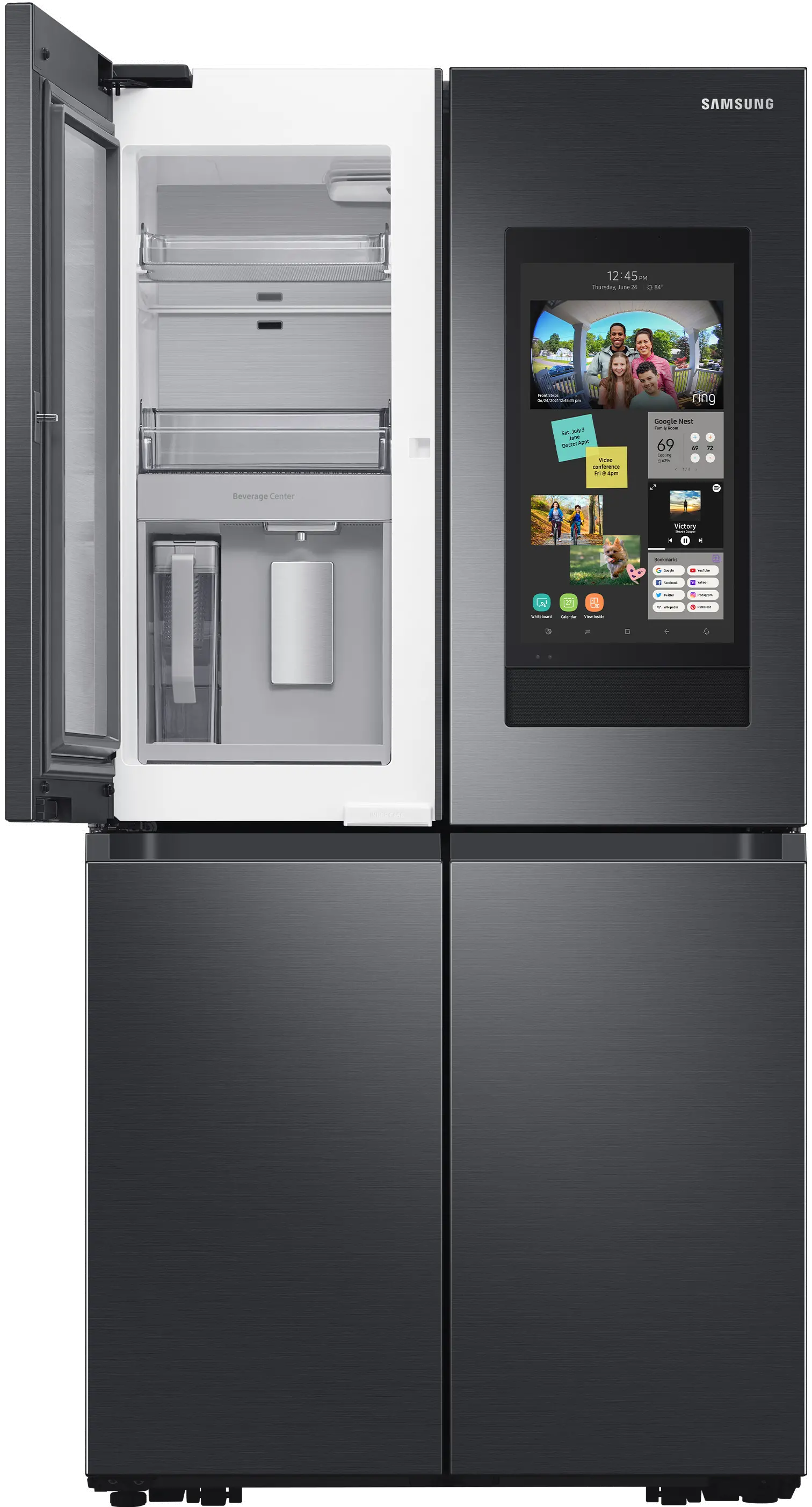 RF23A9771SG Samsung 23 cu ft 4 Door Flex Refrigerator - Counter Depth Black Stainless Steel-7