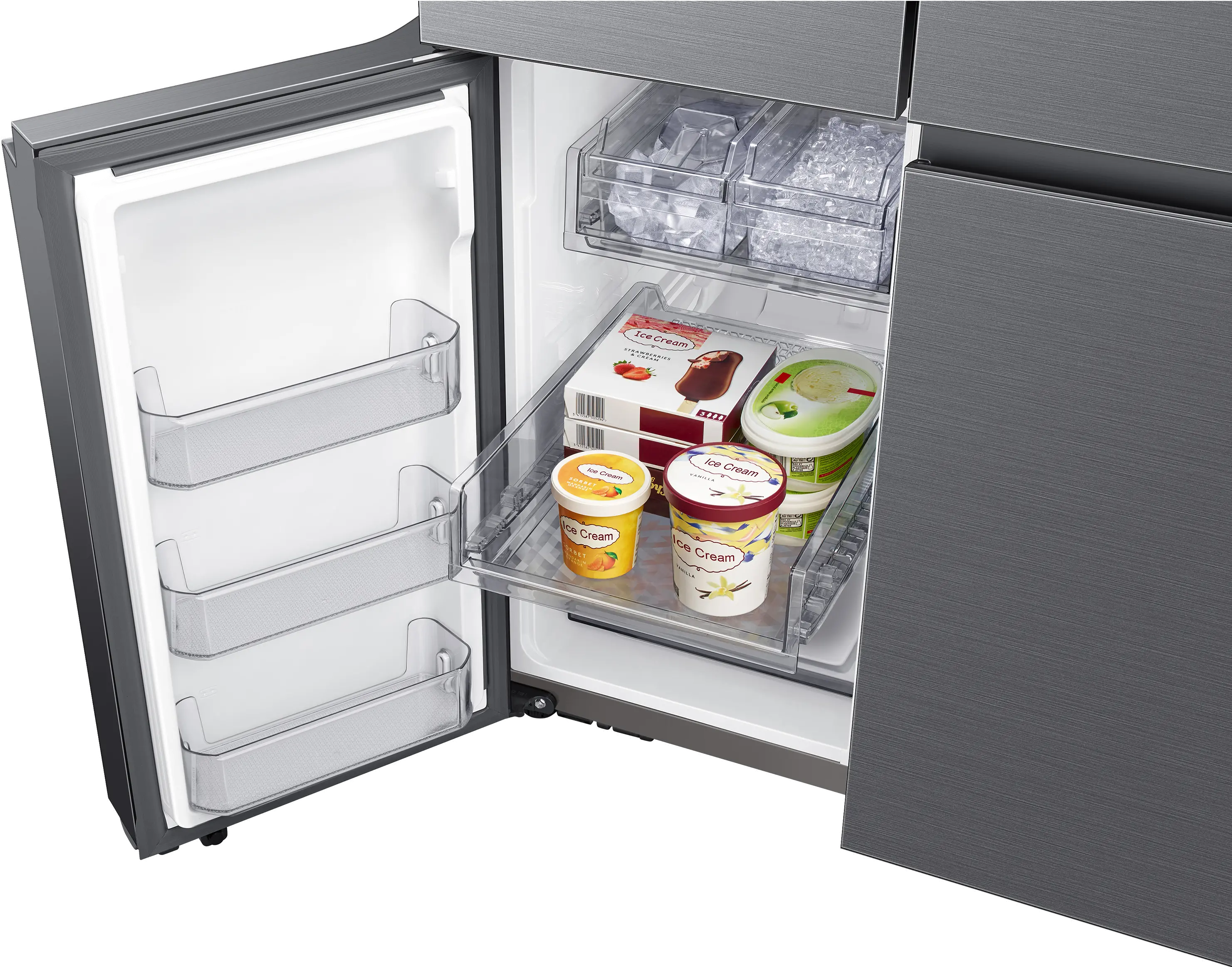 RF23A9771SG Samsung 23 cu ft 4 Door Flex Refrigerator - Counter Depth Black Stainless Steel-2