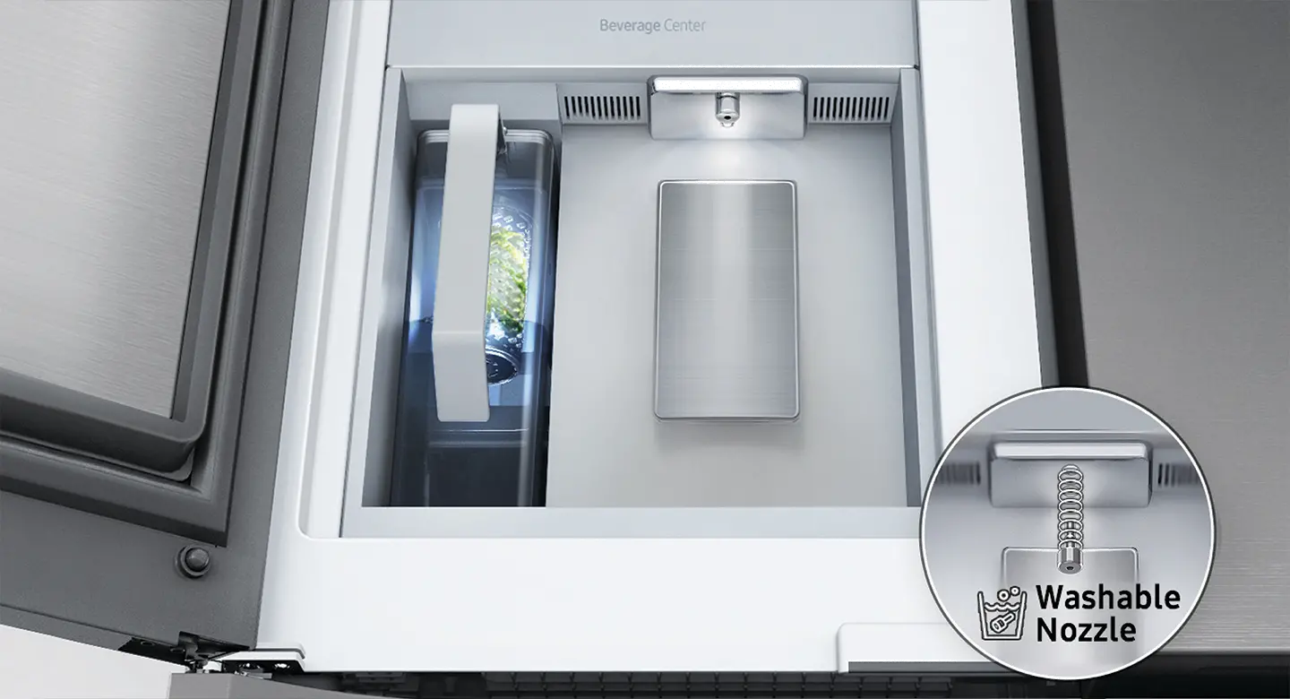 RF23A9671SR Samsung 22.8 cu ft 4 Door Refrigerator - Counter Depth Stainless Steel-14