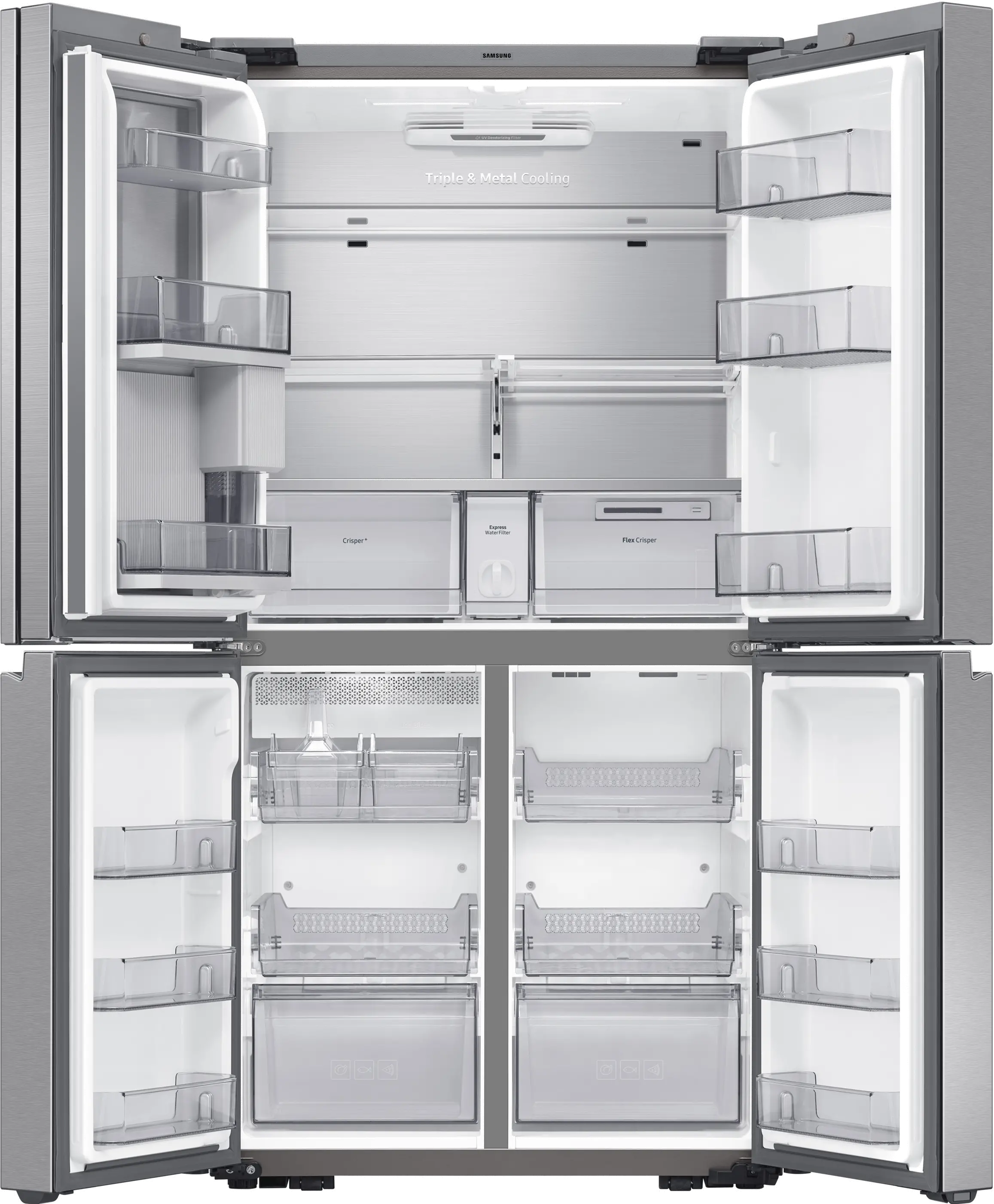 RF23A9671SR Samsung 22.8 cu ft 4 Door Refrigerator - Counter Depth Stainless Steel-4
