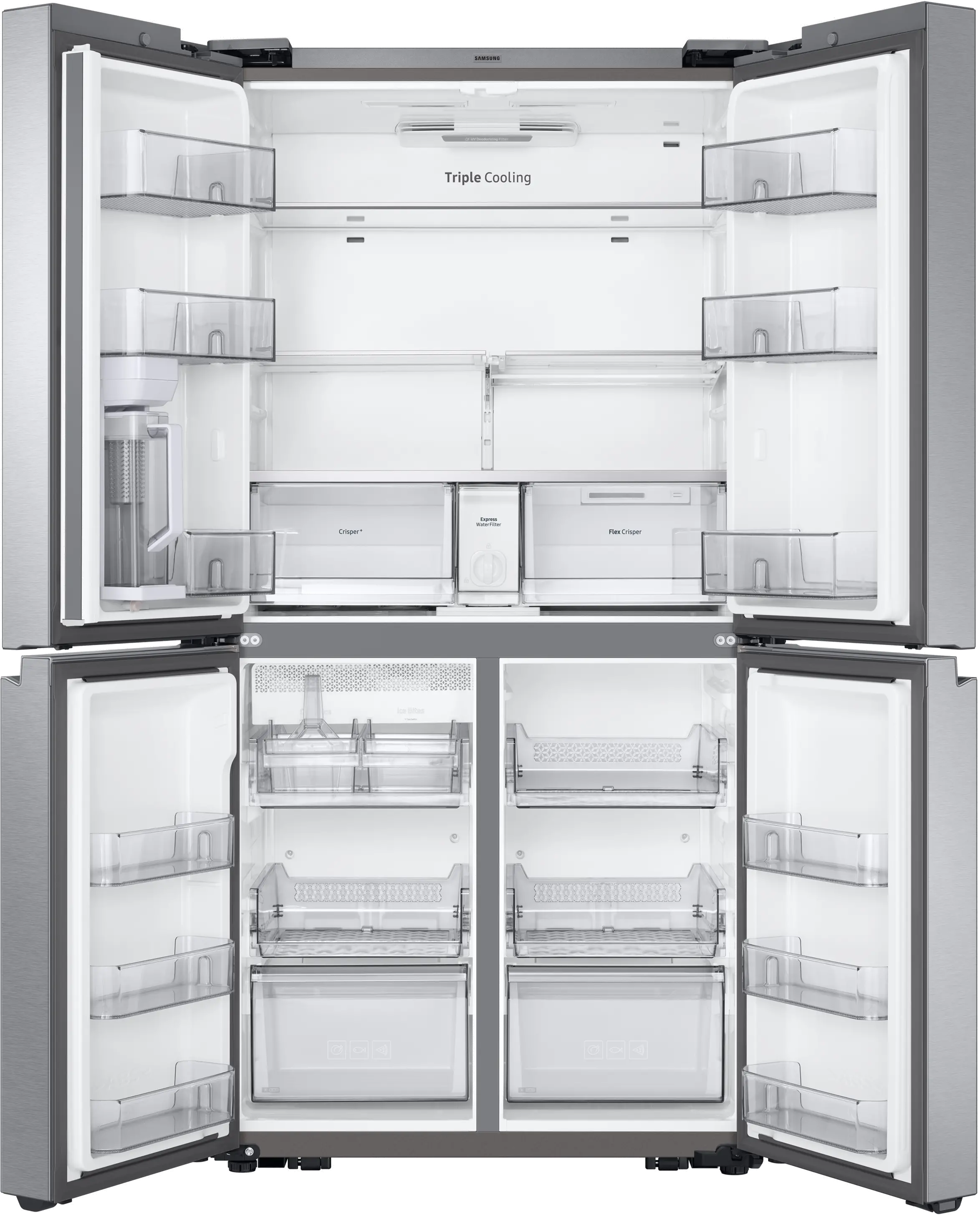 RF23A9071SR Samsung 23 cu ft 4 Door Flex Refrigerator - Counter Depth Stainless Steel-3