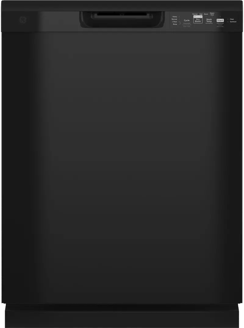 GE Top Control Dishwasher - Black