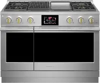 ZDP484NGTSS Monogram Professional 8.25 cu ft Dual Fuel Smart Range - Stainless Steel 48 Inch