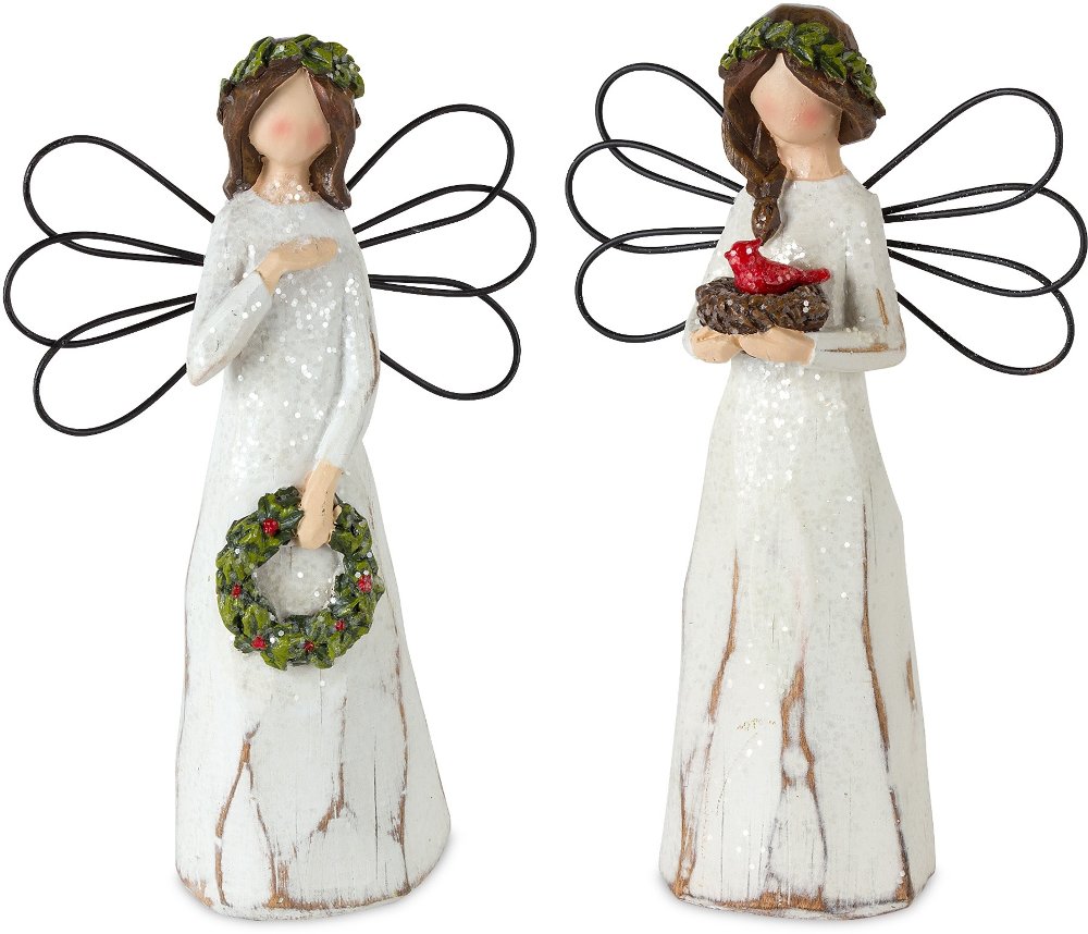 Assorted Multi Color Resin Angel Figurine