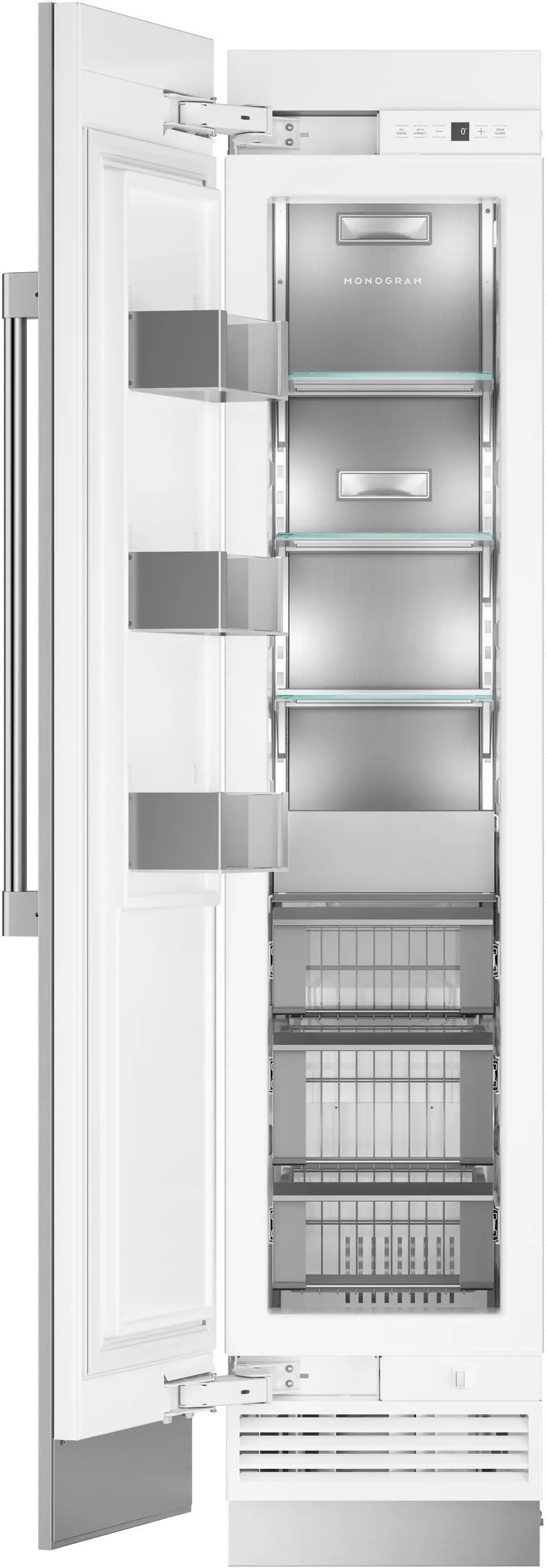 ZIF181NPNII Monogram 18 Inch Column Freezer - 8.3 cu. ft. Panel Ready-3