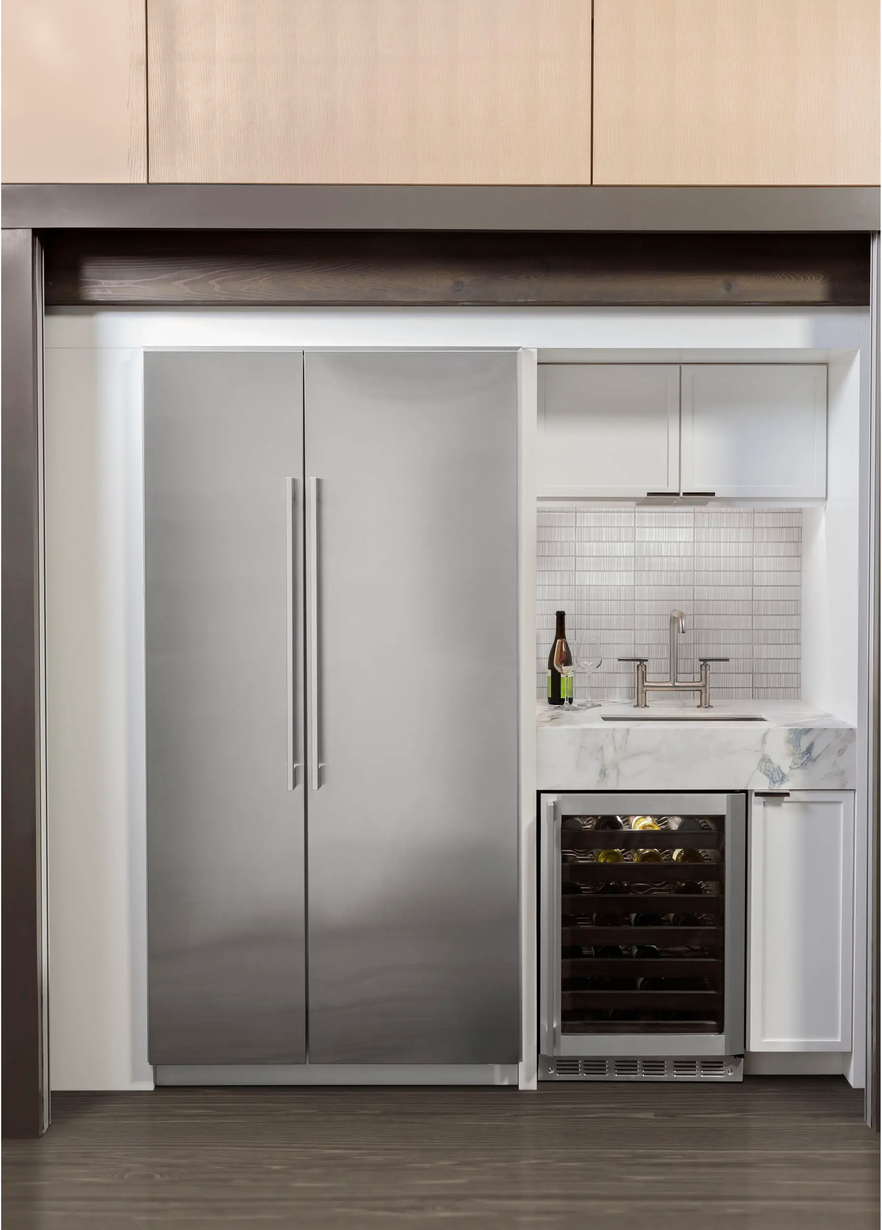 ZIF181NPNII Monogram 18 Inch Column Freezer - 8.3 cu. ft. Panel Ready-2