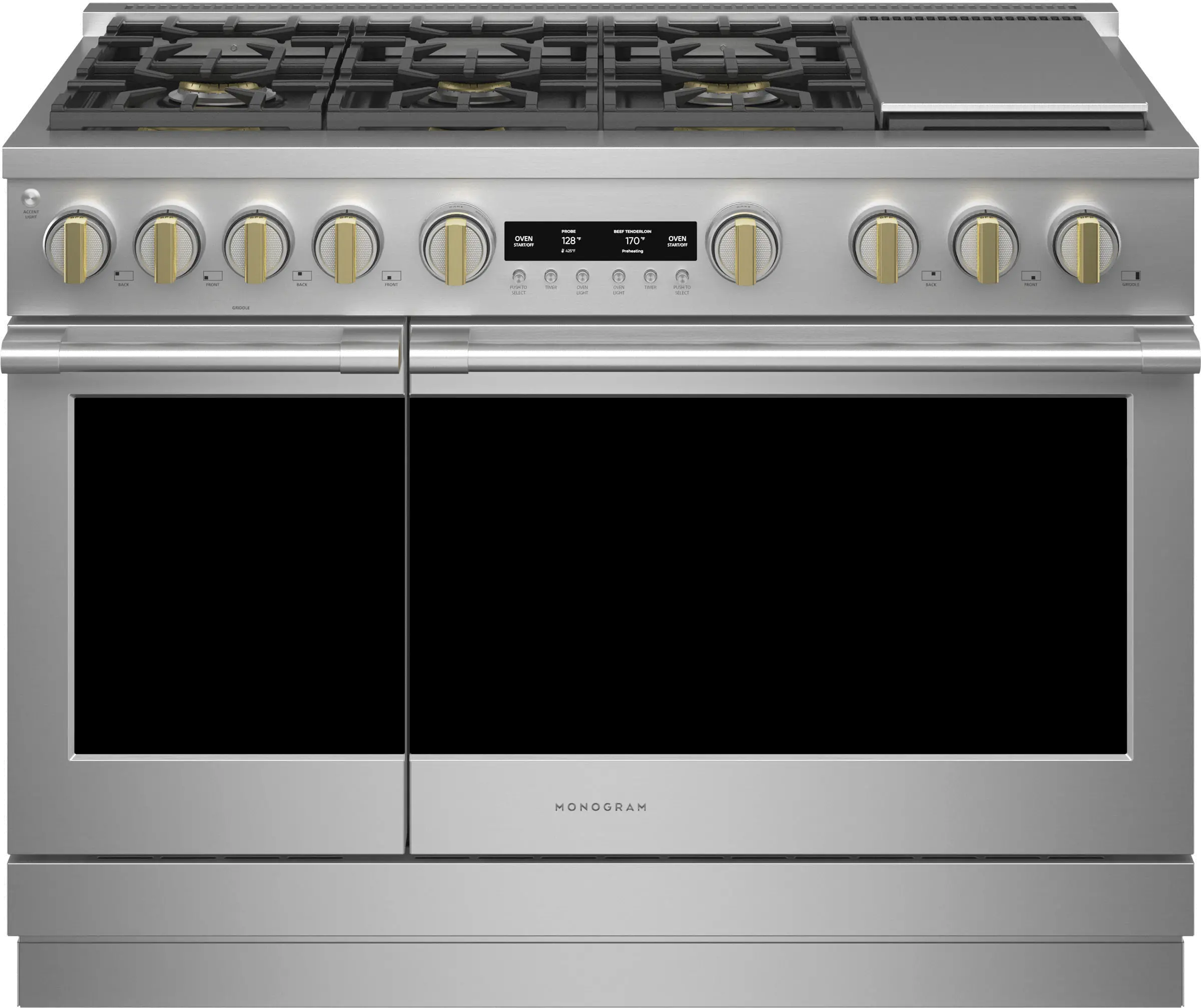 ZGP486NDTSS Monogram Professional 8.9 cu ft Gas Range - Stainless Steel 48 Inch-1