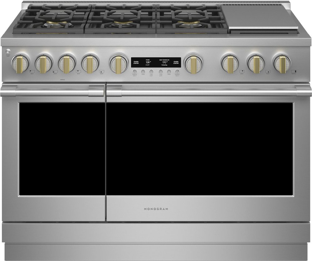 Monogram Professional 8.9 cu ft Gas Range - Stainless Steel 48 Inch