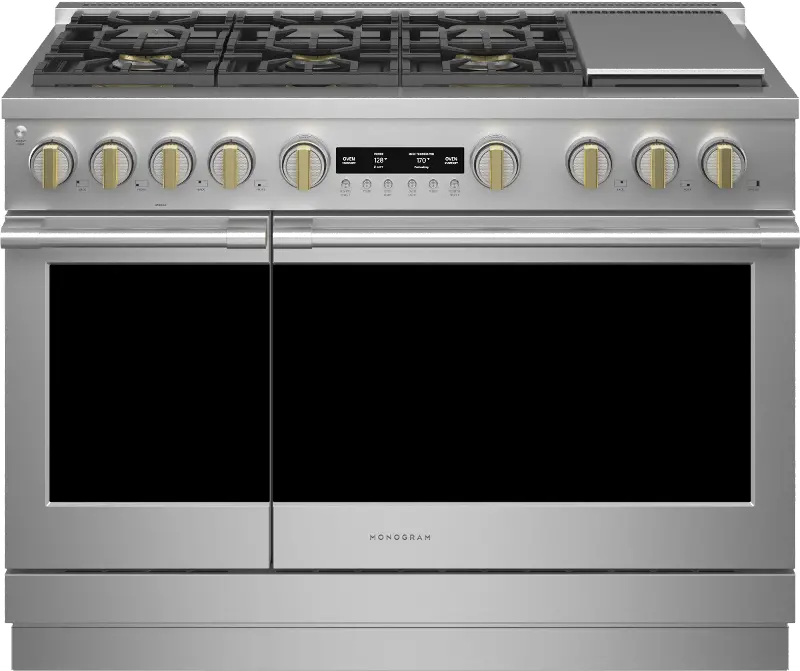 Monogram Professional 8.9 cu ft Gas Range - Stainless Steel 48 Inch