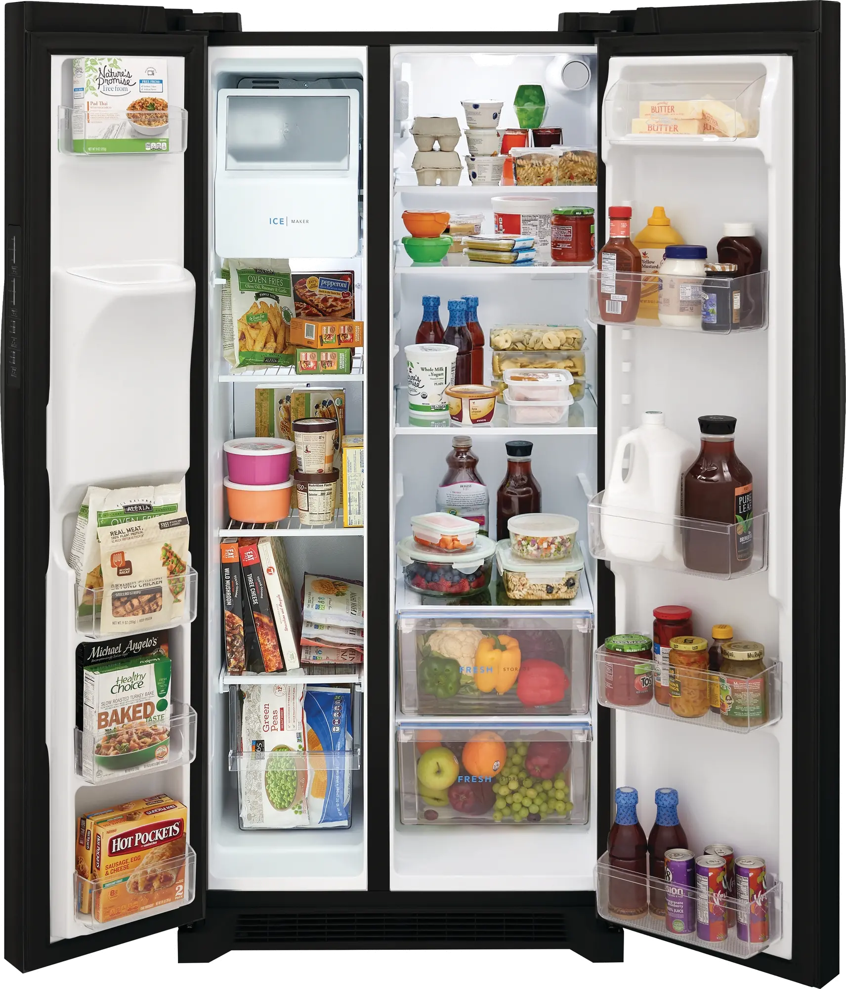 FRSS2323AB Frigidaire 22.3 cu ft Side by Side Refrigerator - 33 W Black-3