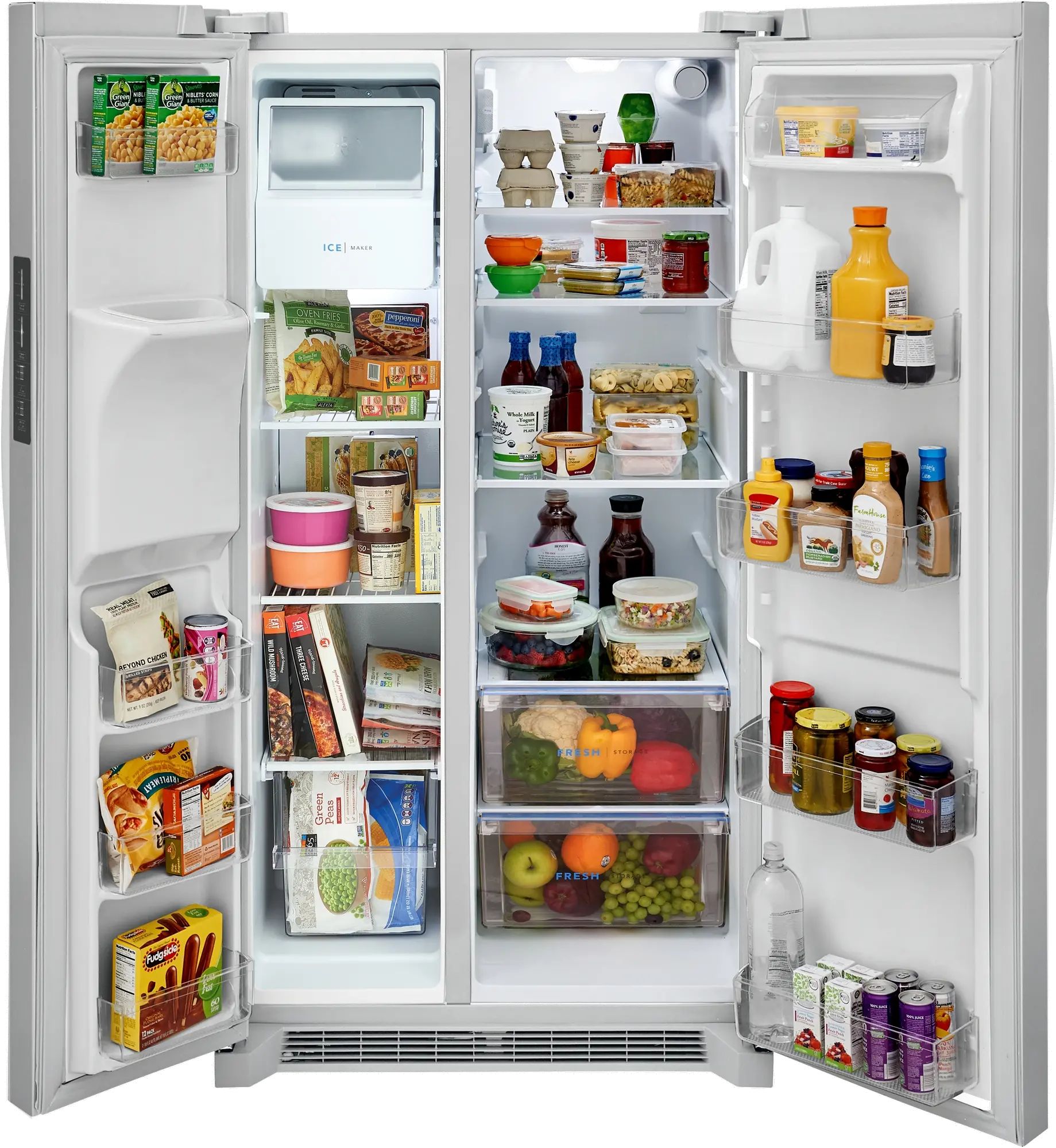 FRSS2623AW Frigidaire 25.6 cu ft Side by Side Refrigerator - White-3