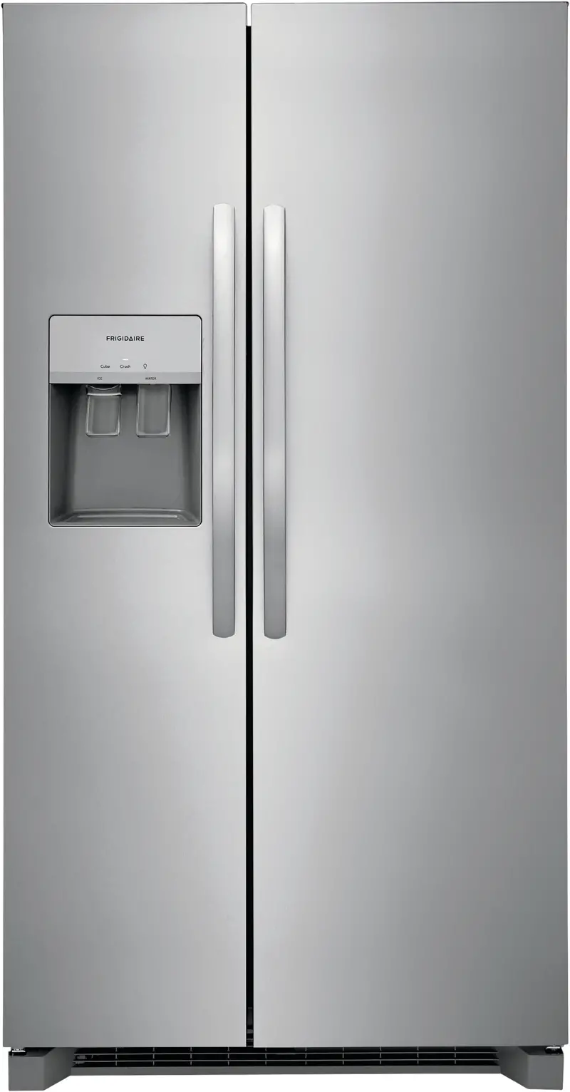 Frigidaire 25.6 Cu. Ft. Side‑by‑Side Refrigerator – Stainless Steel