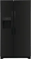 FRSS2623AB Frigidaire 25.6 cu ft Side by Side Refrigerator - Black