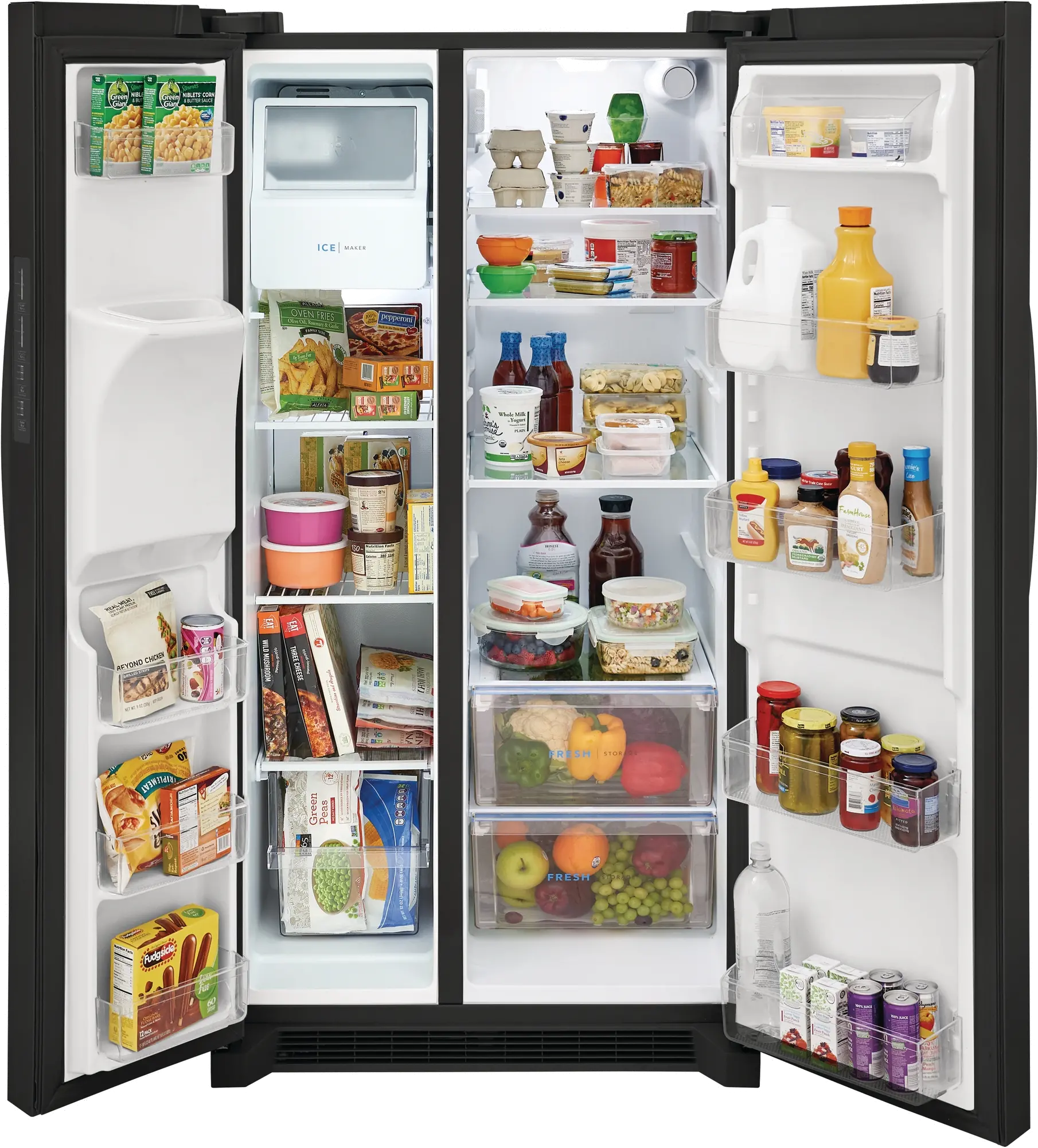 FRSS2623AB Frigidaire 25.6 cu ft Side by Side Refrigerator - Black-3