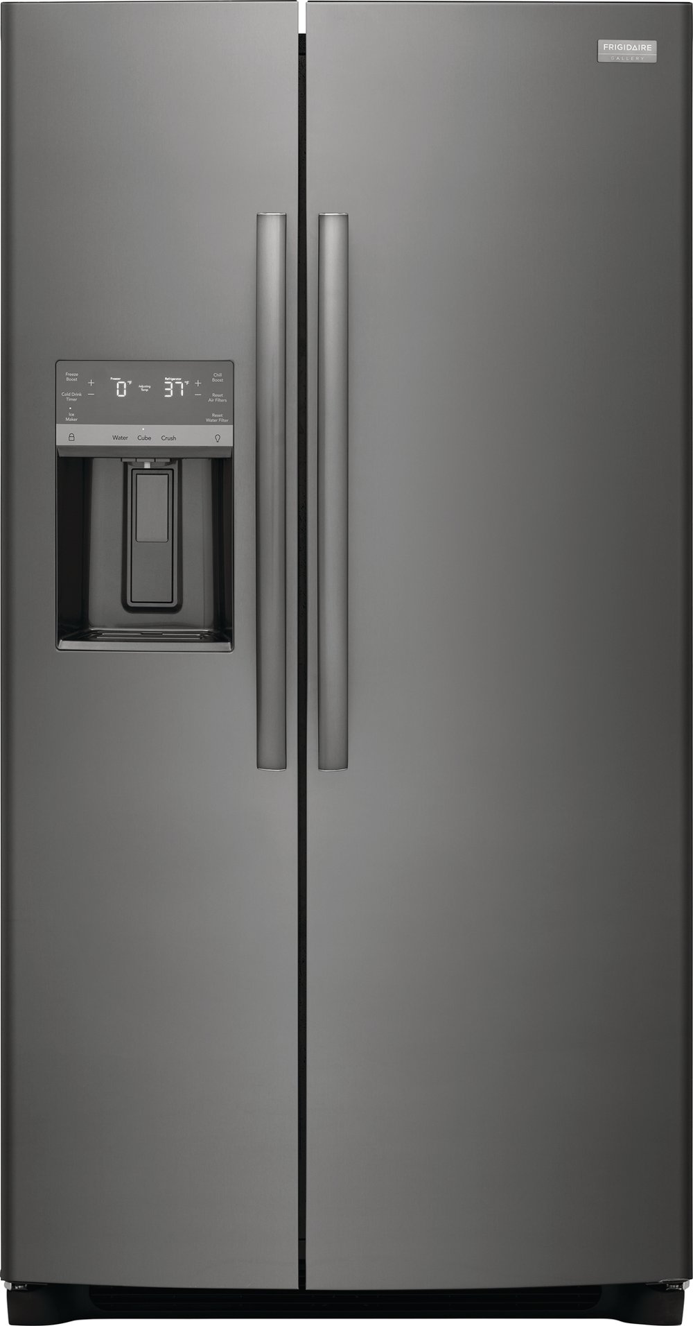 Frigidaire Gallery 22.3 cu ft Side by Side Refrigerator - Counter Depth Black Stainless Steel
