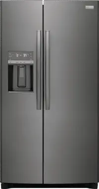 GRSC2352AD Frigidaire Gallery 22.3 cu ft Side by Side Refrigerator - Counter Depth Black Stainless Steel