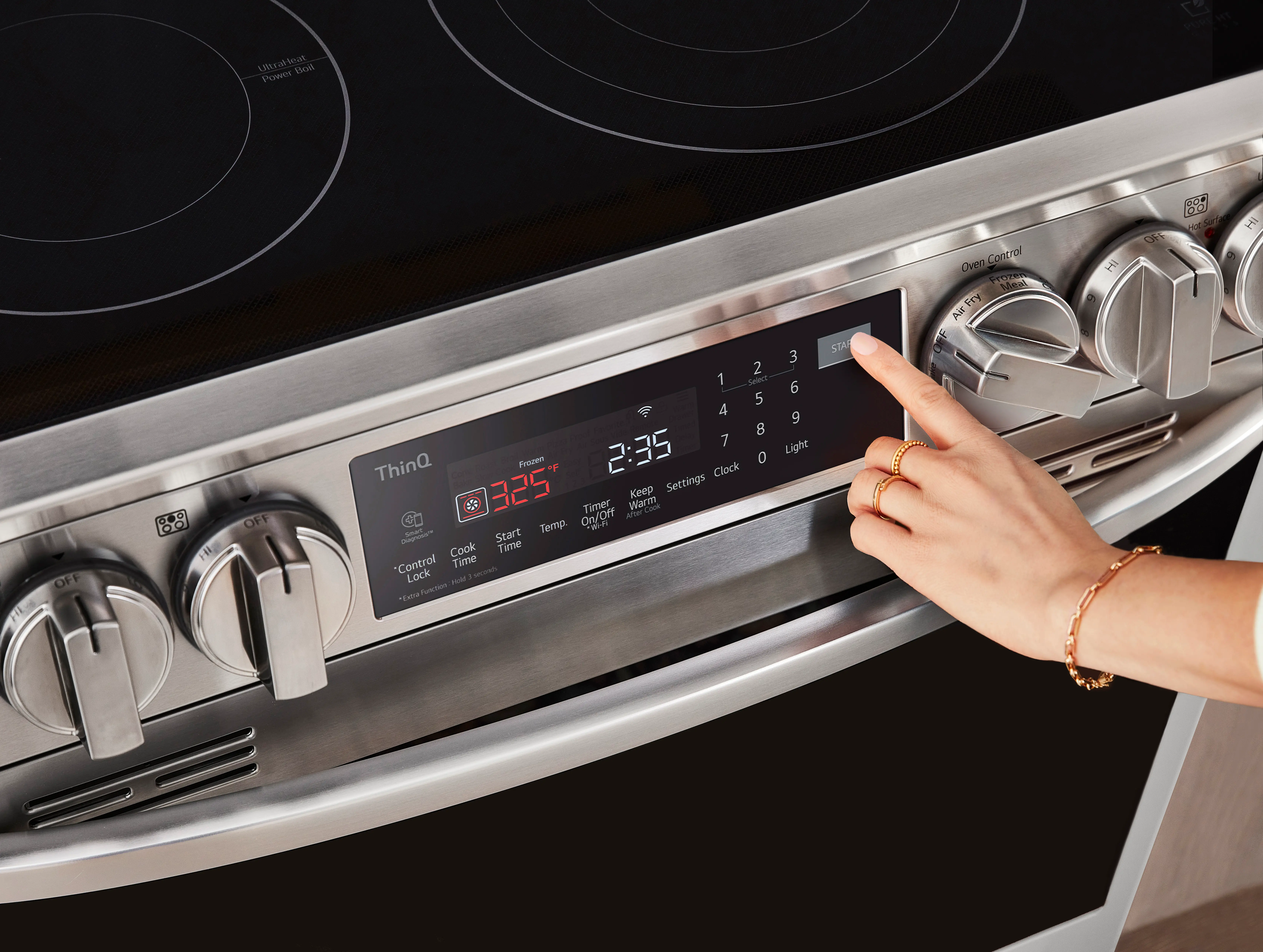 LSEL6335F LG 6.3 cu ft Electric Range with InstaView - Stainless Steel-2