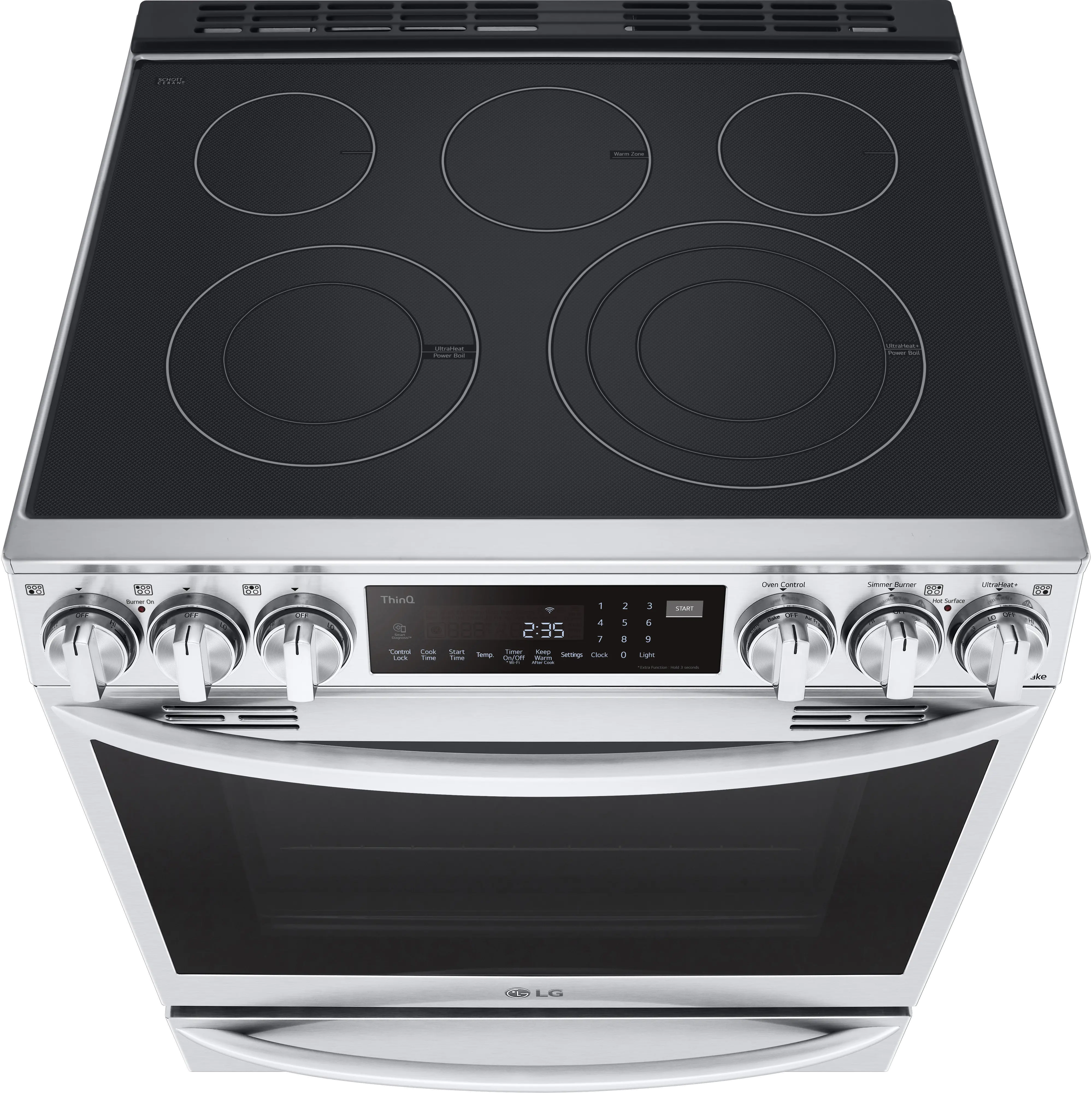 LSEL6337F LG 6.3 cu ft Electric Range with InstaView - Stainless Steel-3