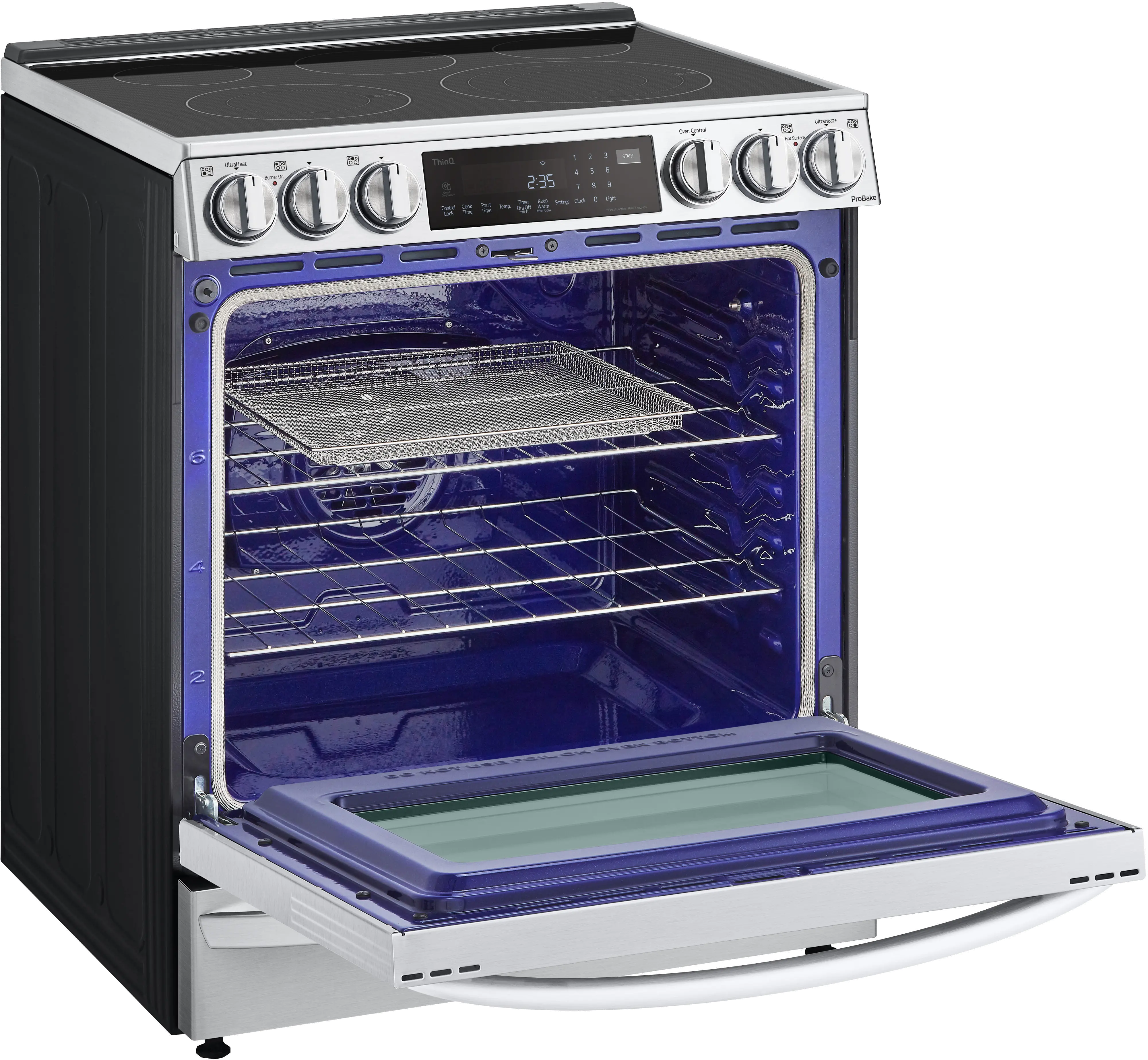 LSEL6337F LG 6.3 cu ft Electric Range with InstaView - Stainless Steel-7