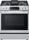 LSGL6335F LG 6.3 Cu Ft Single Oven Gas Range with InstaView - Stainless Steel