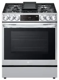 LSGL6335F LG 6.3 Cu Ft Single Oven Gas Range with InstaView - Stainless Steel