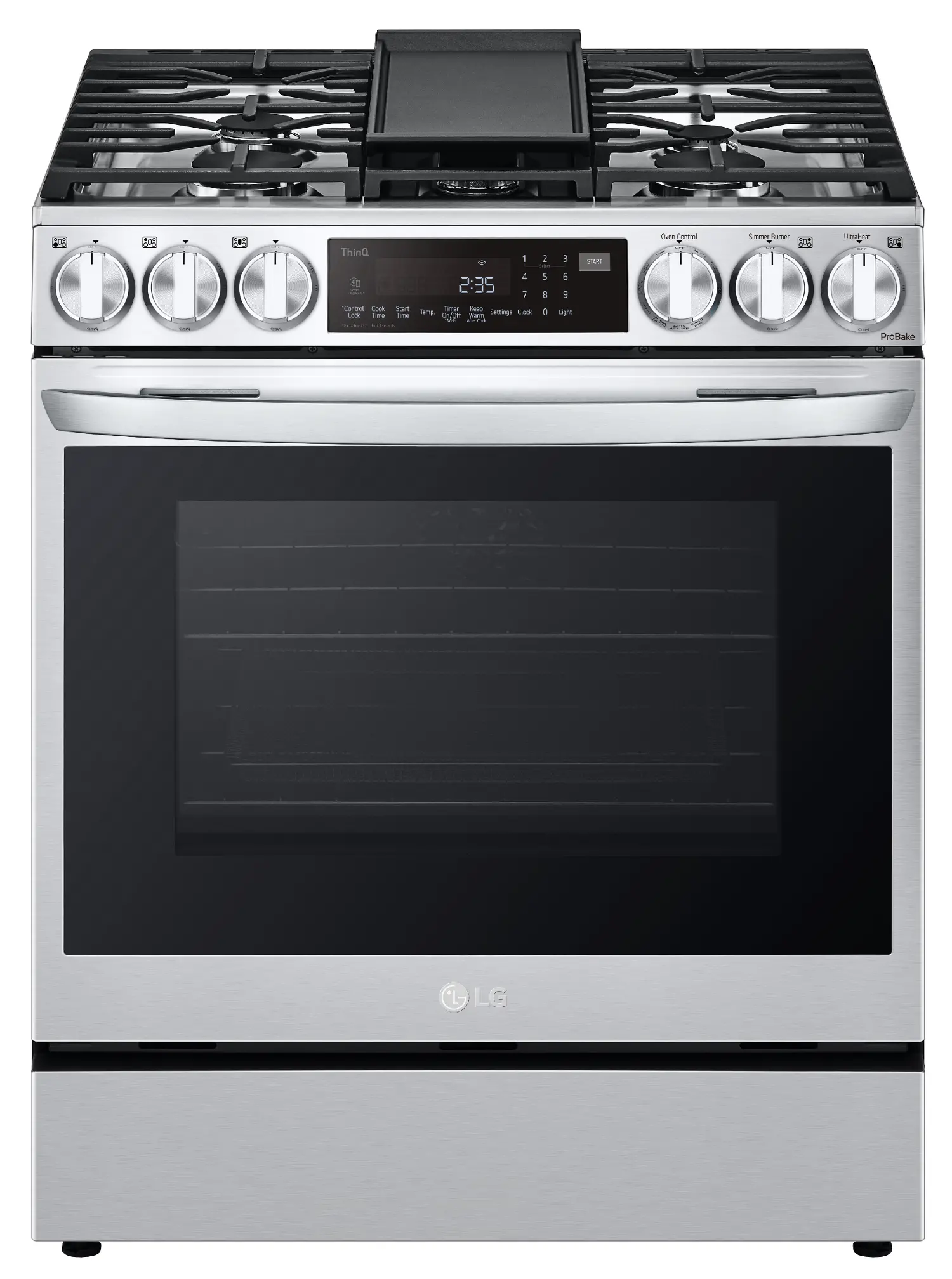 LSGL6335F LG 6.3 cu ft Gas Range with InstaView -Stainless Steel-1