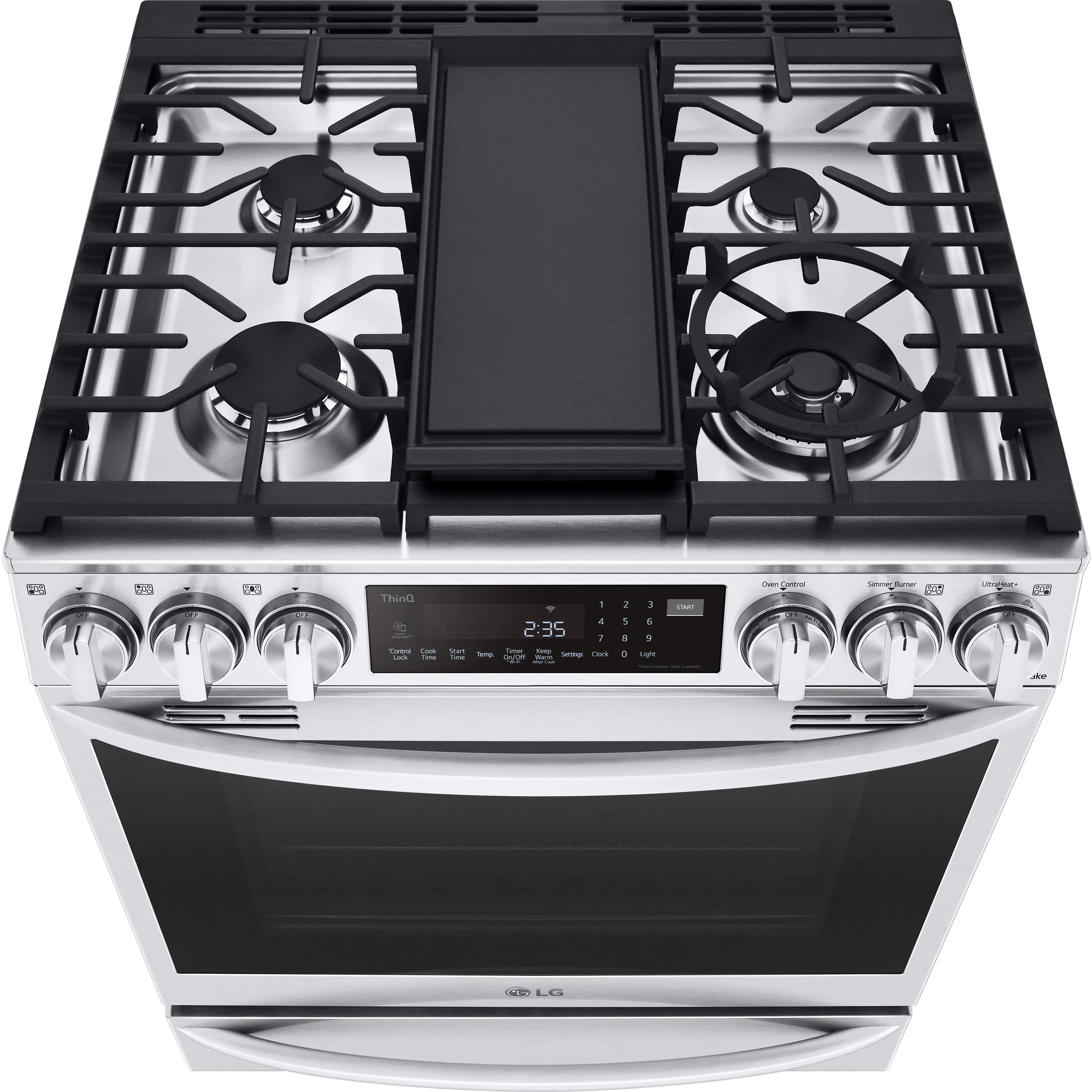 LSGL6337F LG 6.3 cu ft Gas Range with InstaView - Stainless Steel-6