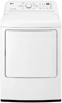 DLE7000W LG Electric Front Load Dryer 7000 - 7.3 cu. ft. White