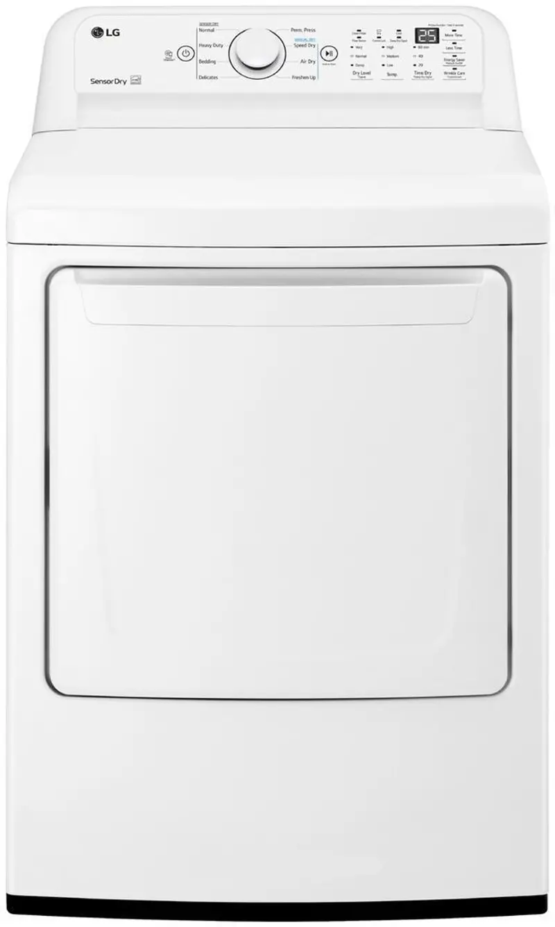 LG Electric Front Load Dryer 7000 - 7.3 cu. ft. White