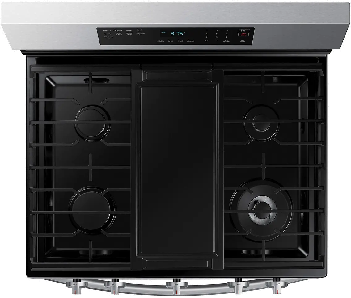 NX60A6511SS Samsung 6 cu ft Gas Range - Stainless Steel-2