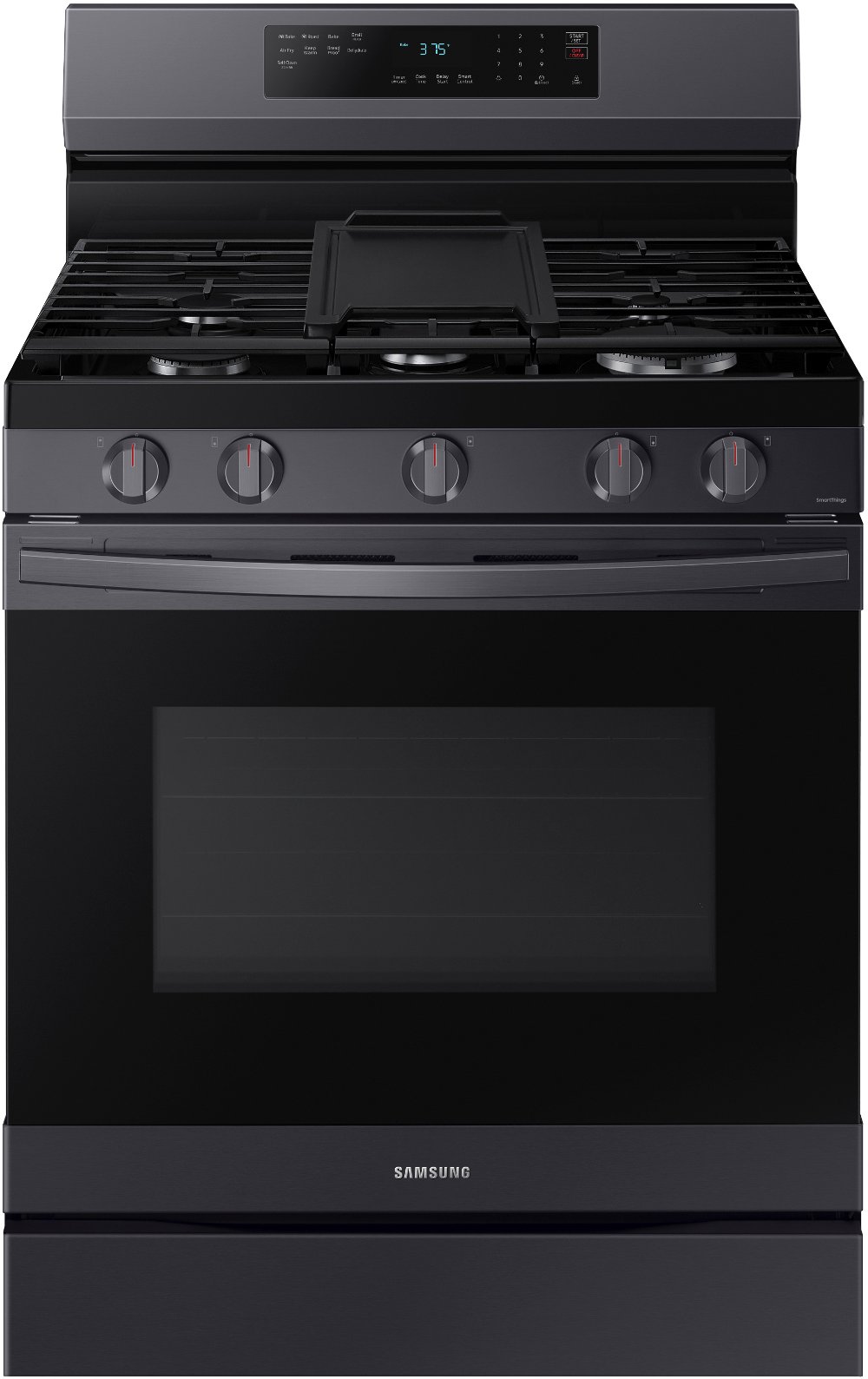 Samsung 6 cu ft Gas Range - Black Stainless Steel