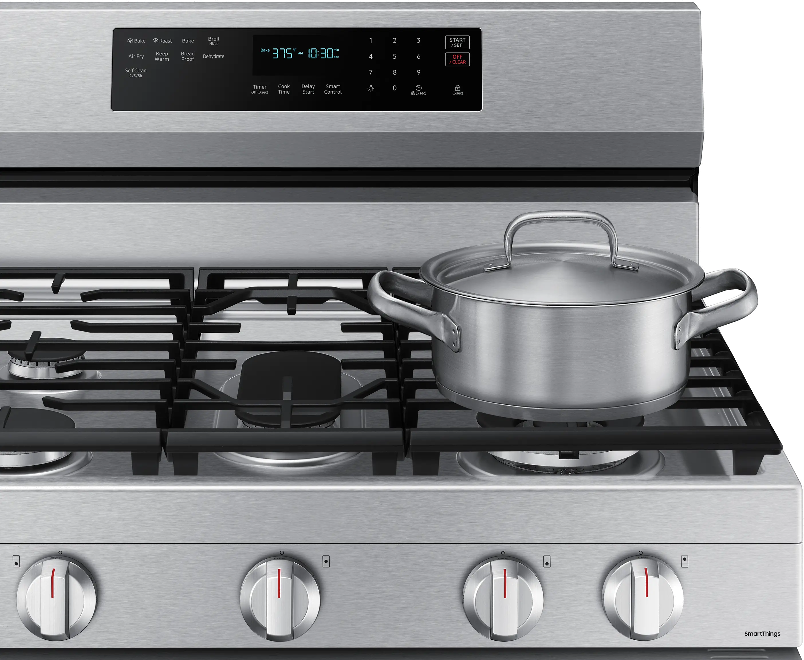 NX60A6711SS Samsung 6 cu ft Gas Range - Stainless Steel-2