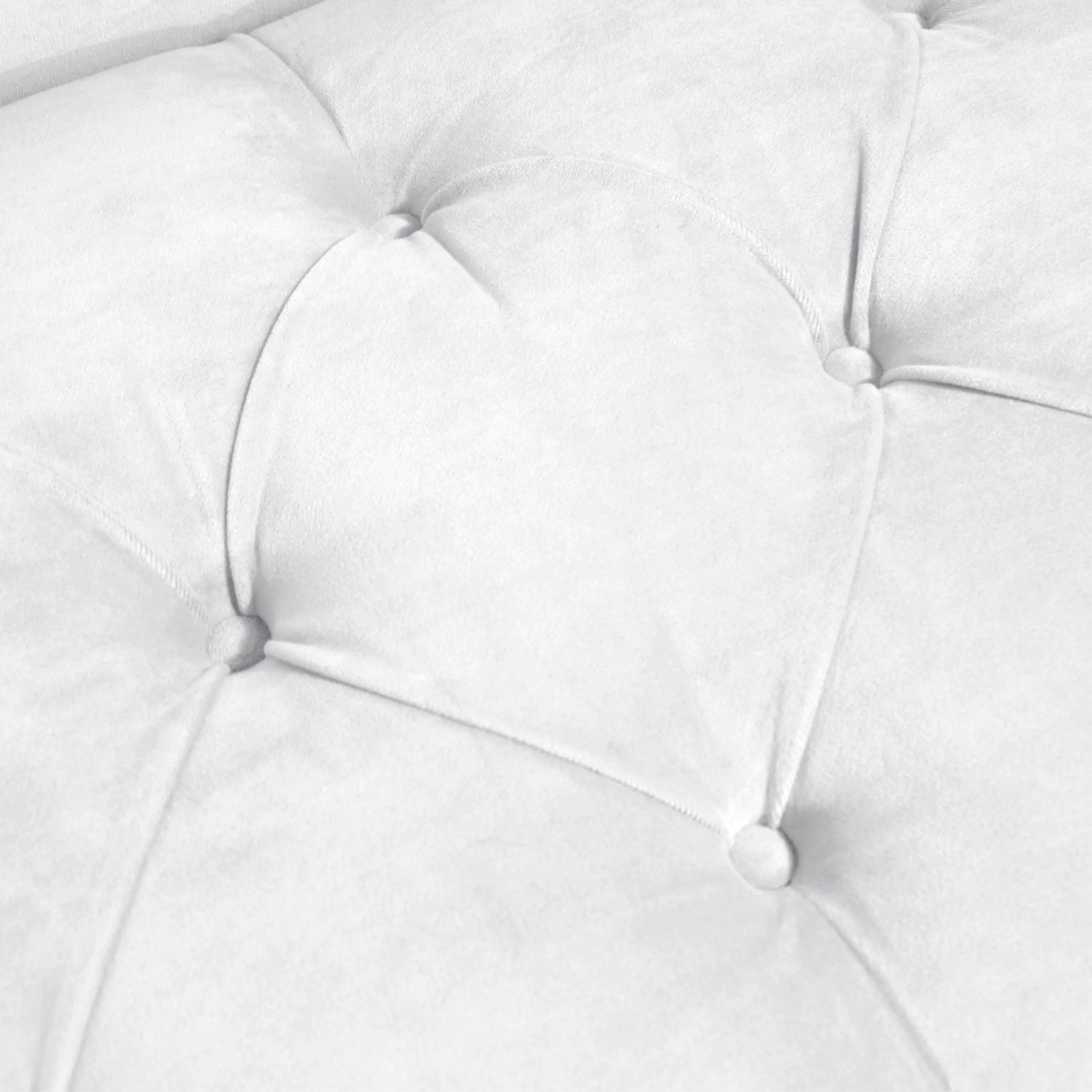 8087VLVWHT Carmen Velvet White Single Arm Chaise - Skyline Furniture-4