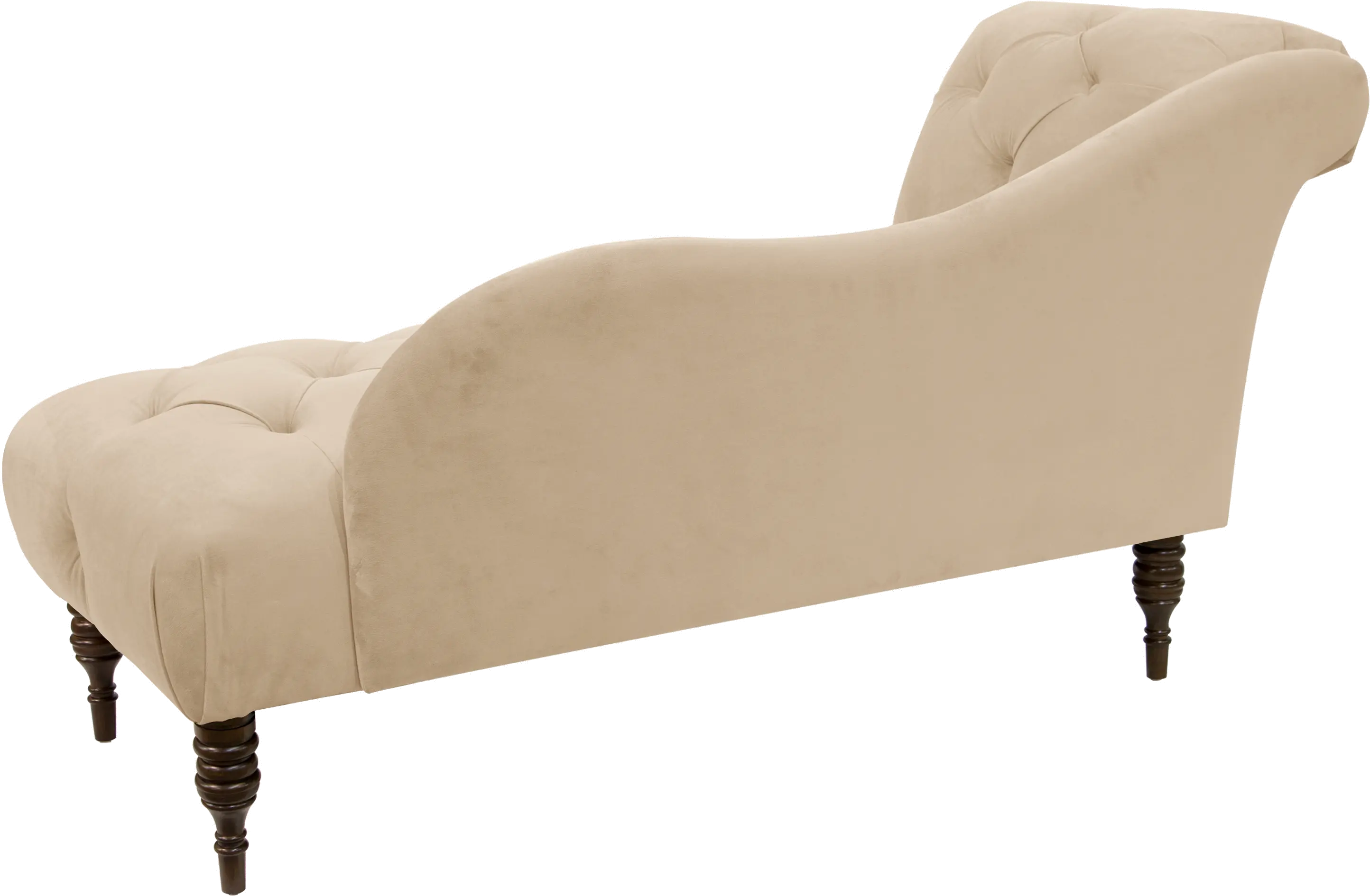 8087VLVPRL Carmen Velvet Pearl Single Arm Chaise - Skyline Furniture-3