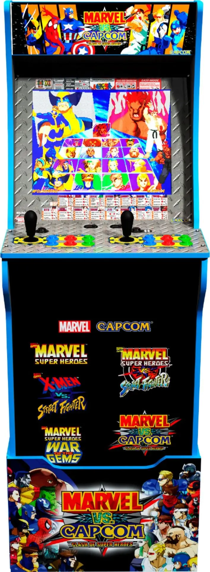 ARCADE1UP/MARVELVSCP Arcade1Up Marvel vs Capcom Arcade with Riser and Stool-2